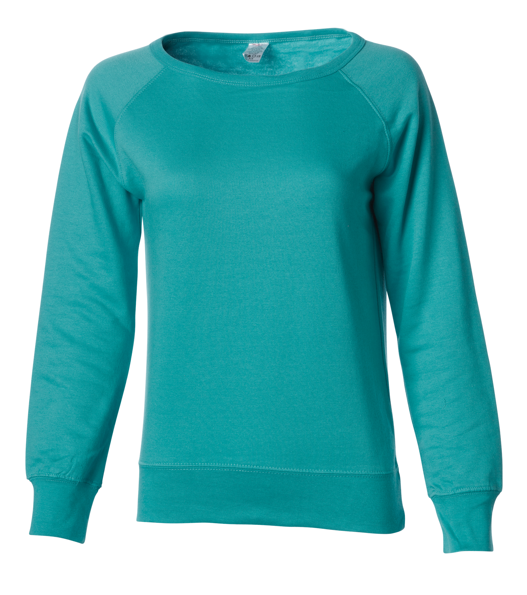SS240 - Women's Lightweight Crew Neck Teal XS clear out CLOSEOUT COTTON / POLYESTER crew neck CREWNECKS CREWS FITTED fleece INDEPENDENT Lightweight ON SALE shsdchildproduct tearaway WOMEN