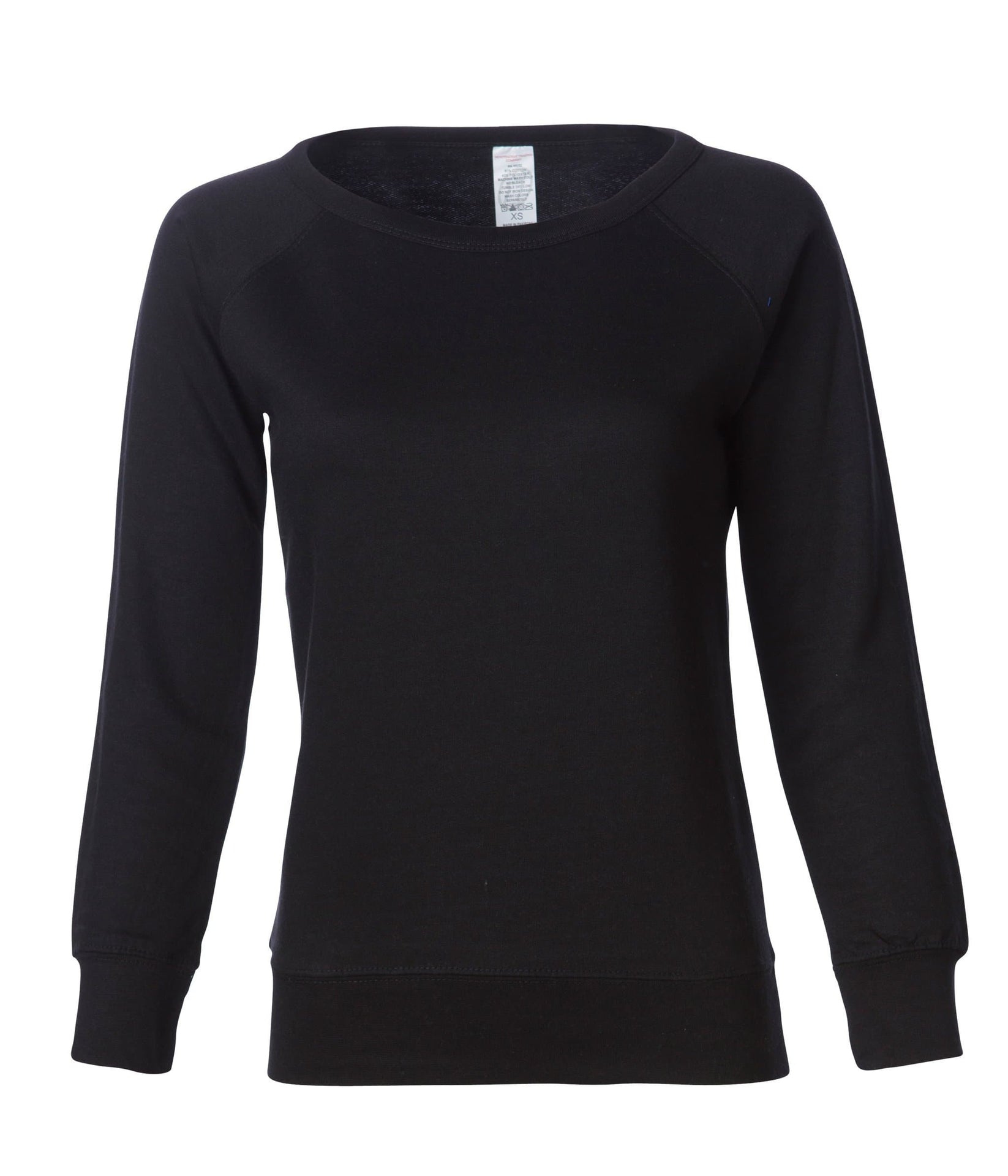 SS240 - Women's Lightweight Crew Neck Black XS COTTON / POLYESTER crew neck CREWS FITTED fleece INDEPENDENT Lightweight shsdparentproduct ss sss standard STANDARD SUPPLY CC tearaway WOMEN