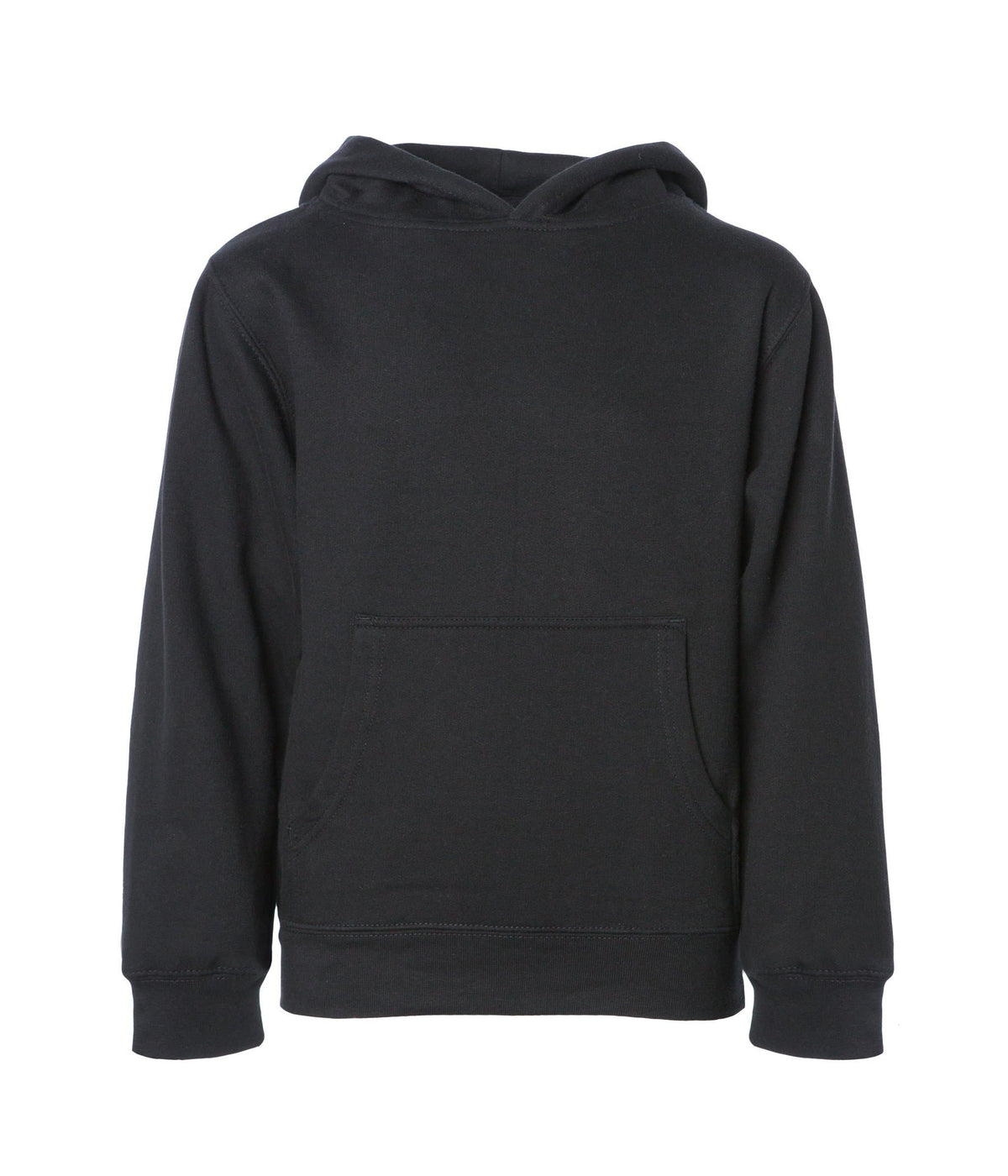 INDEPENDENT SS4001Y, Youth Midweight Pullover Hooded Sweatshirt, Black