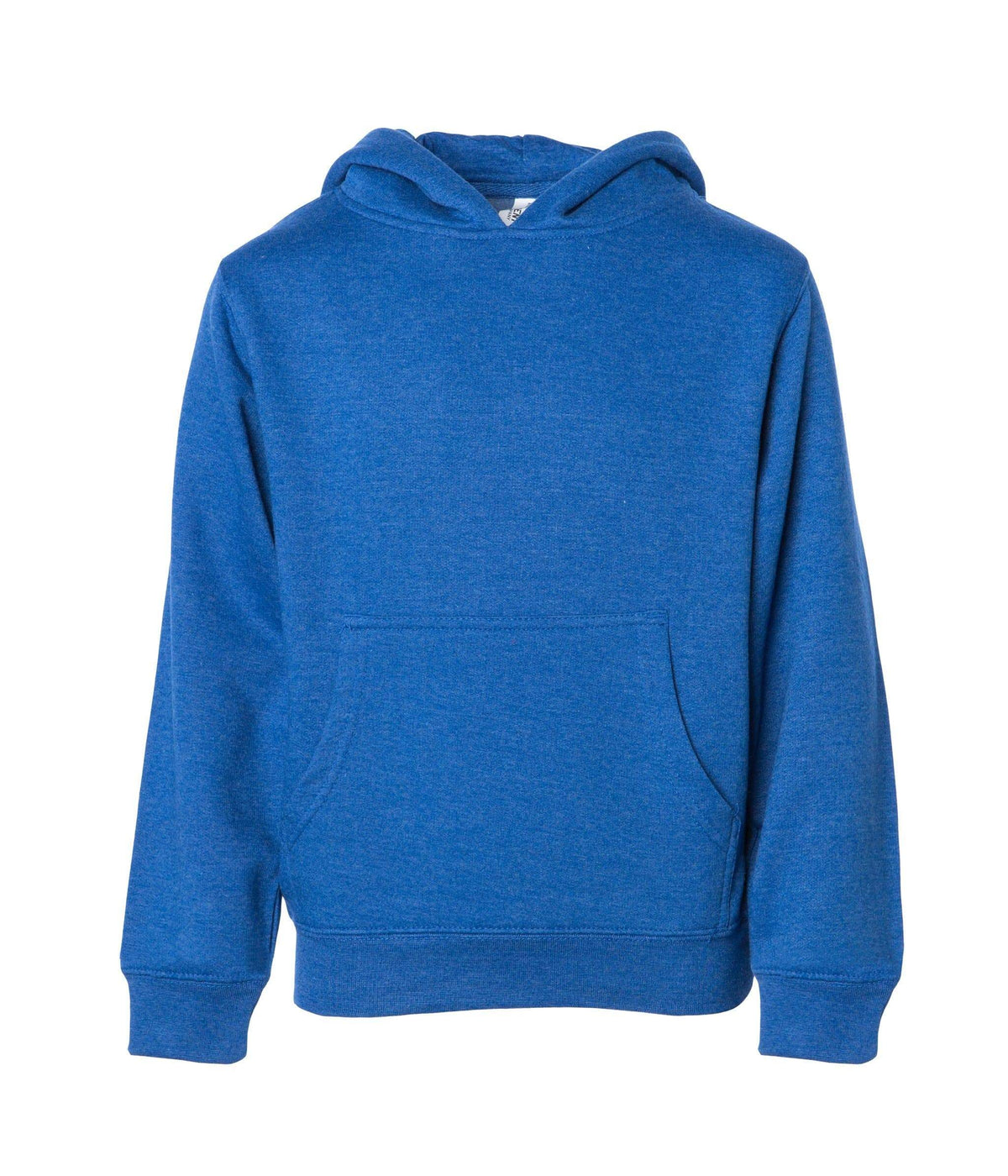 INDEPENDENT SS4001Y, Youth Midweight Pullover Hooded Sweatshirt, Royal Heather