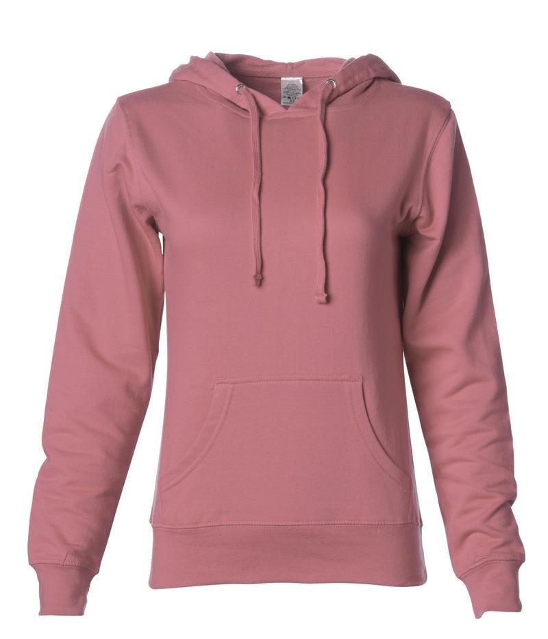 SS650 - Lightweight Pullover Hooded Sweatshirt Dusty Rose BASIC FLEECE COTTON / POLYESTER FITTED fleece INDEPENDENT INDEPENDENT CLOSE OUT Lightweight PULLOVERS sss standard STANDARD SUPPLY tearaway WOMEN
