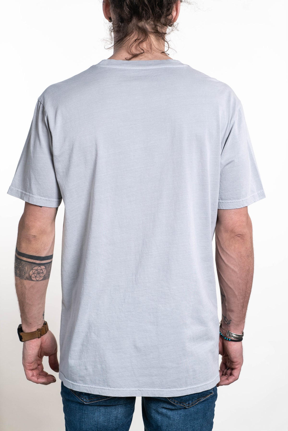 SEVEN TIDES STSSC14, - Pigment Dyed Pocket Tee, Grey