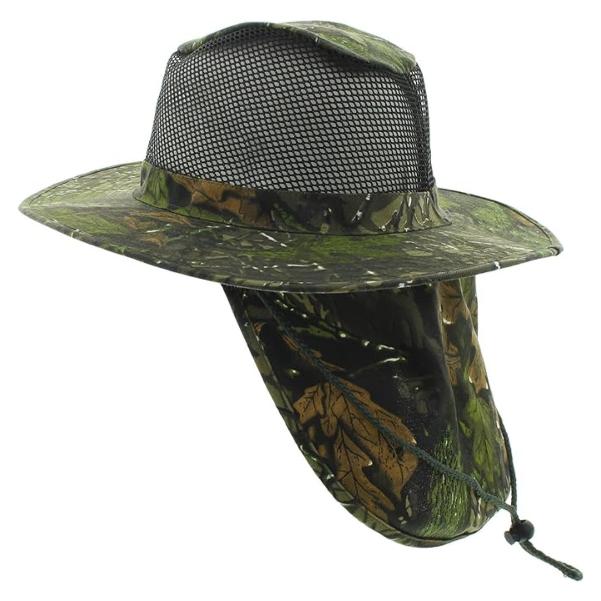 Safari Hat with Neck Cover, Mesh, Various Colours & Sizes Hunting Green Dozen Special Summer Hat