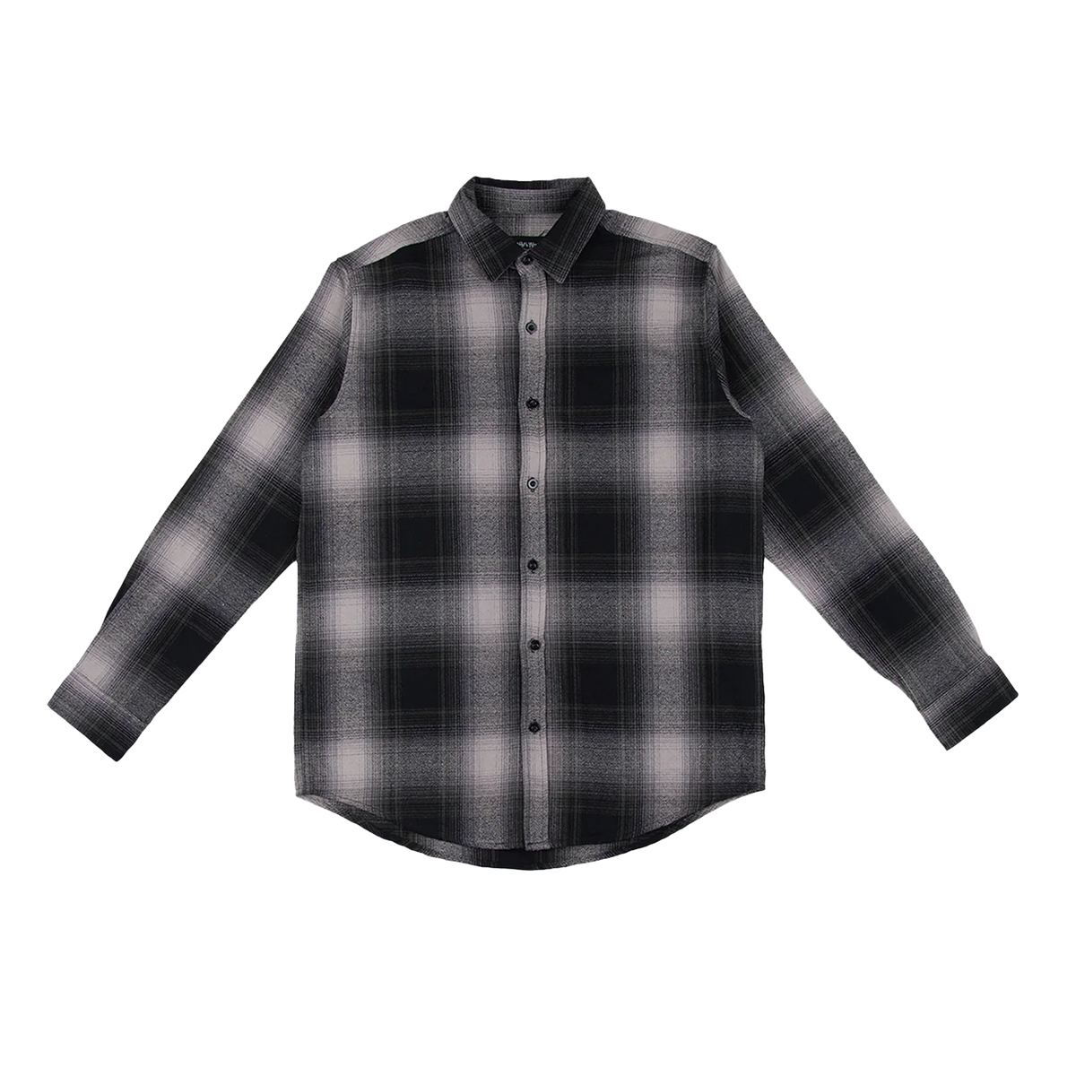 SHAKA WEAR Plaid Flannel Overshirt, Shirts, Shadow Black