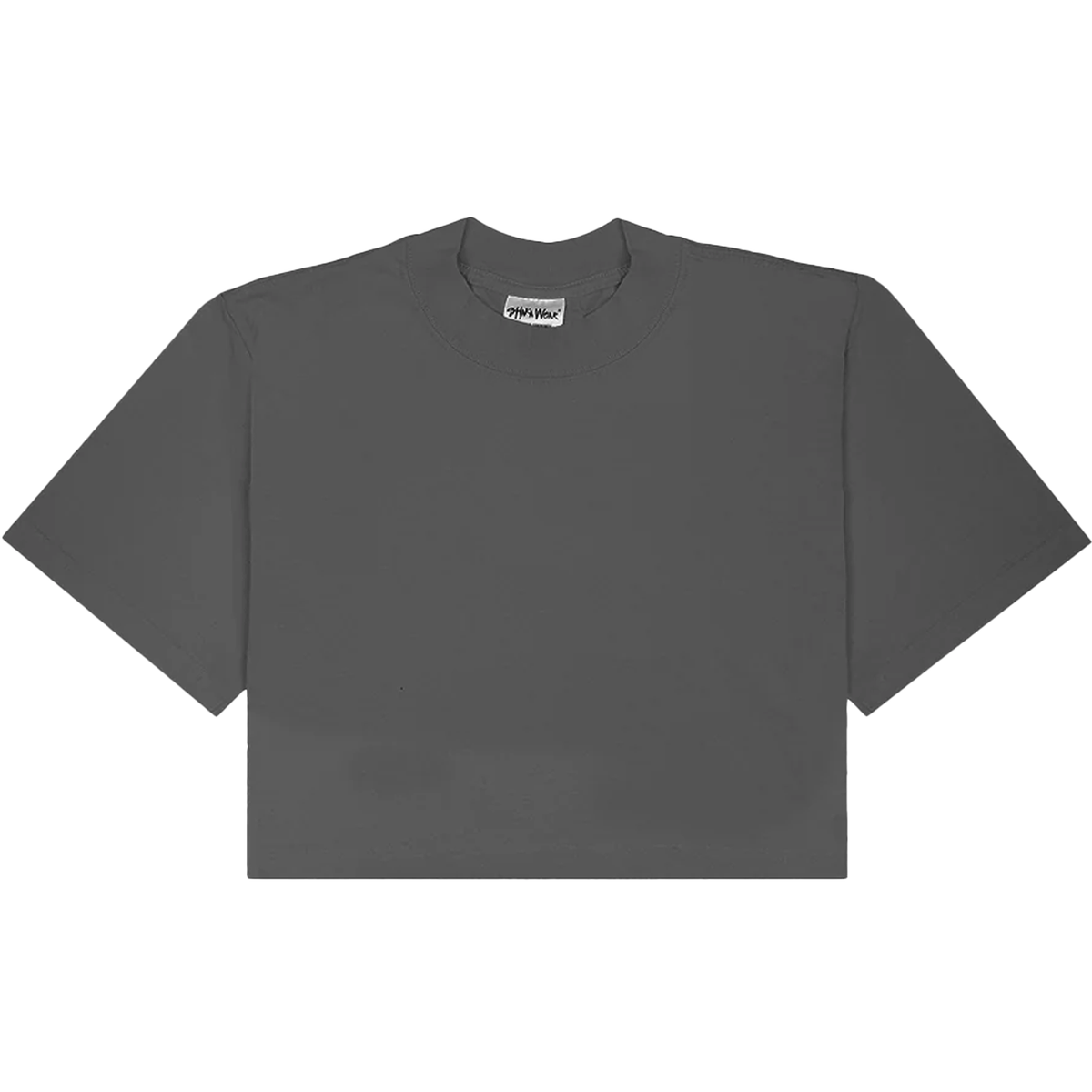 SHAKA WEAR Garment Dye Crop Top, - 6 Oz, Shadow