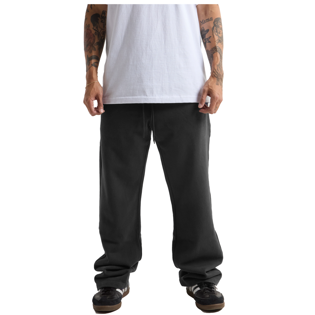 SHAKA WEAR Garment Dye Straight Leg Baggy Sweatpants, - 13.5 Oz, Shadow