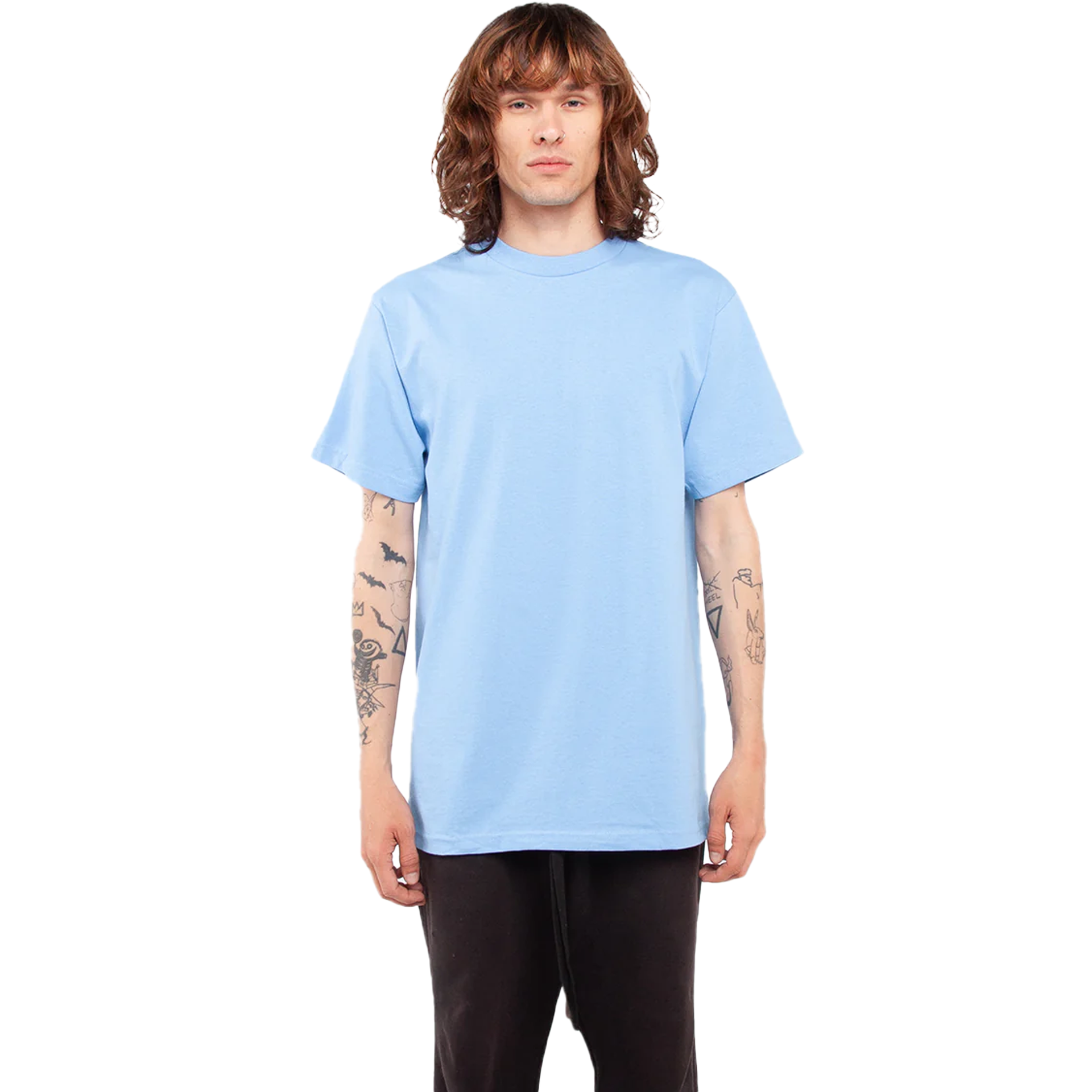 Active Short Sleeve - 6.0 oz Sky Blue Active COTTON MEN MIDWEIGHT Shaka Wear SHORTSLEEVES shsdchildproduct tearaway UNFITTED