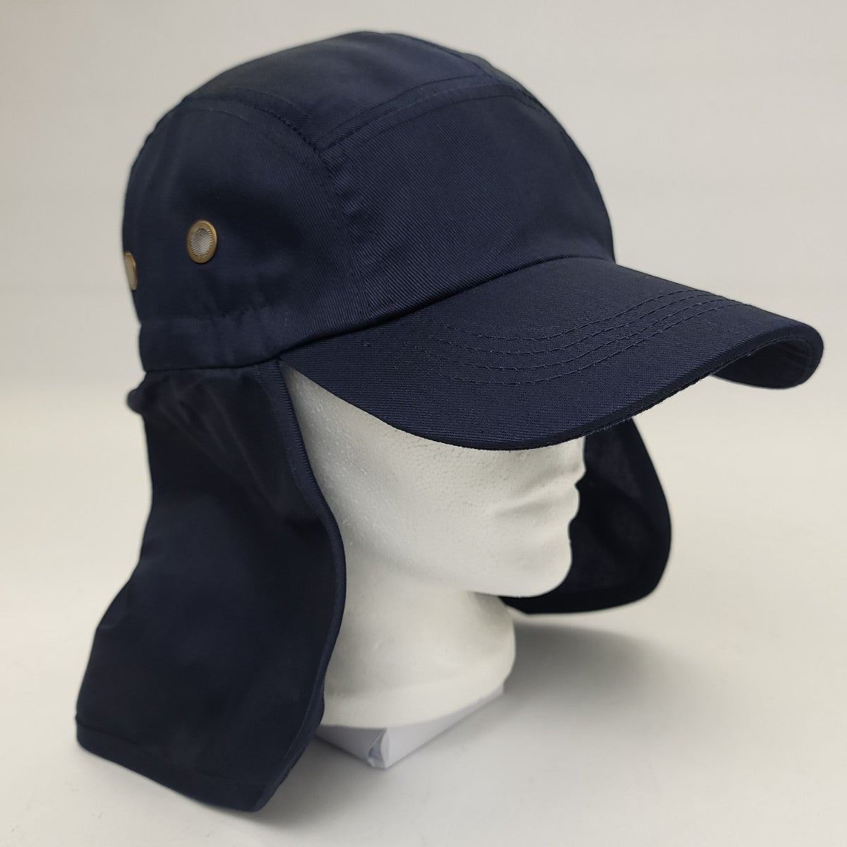 5 Panel Hiking Cap with Neck Cover, Various Colours, Adjustable Hiking Hat Summer Hat