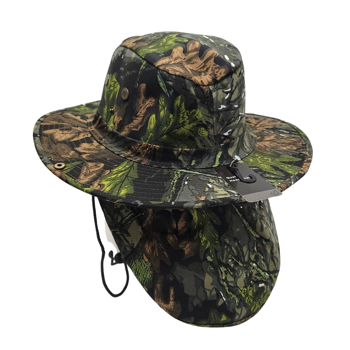 Safari Hat with Neck Cover, Solid, Various Colours & Sizes Hunting Green Dozen Special Summer Hat