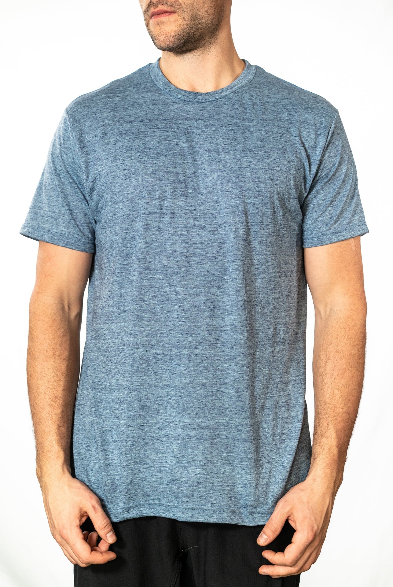 47347 - Men's Indie Tee Cabo Blue CLOSEOUT COTTON / POLYESTER FITTED Lightweight MEN MEN TEE mens OPTIMA REGULAR RING SPUN tearaway TEE TEES