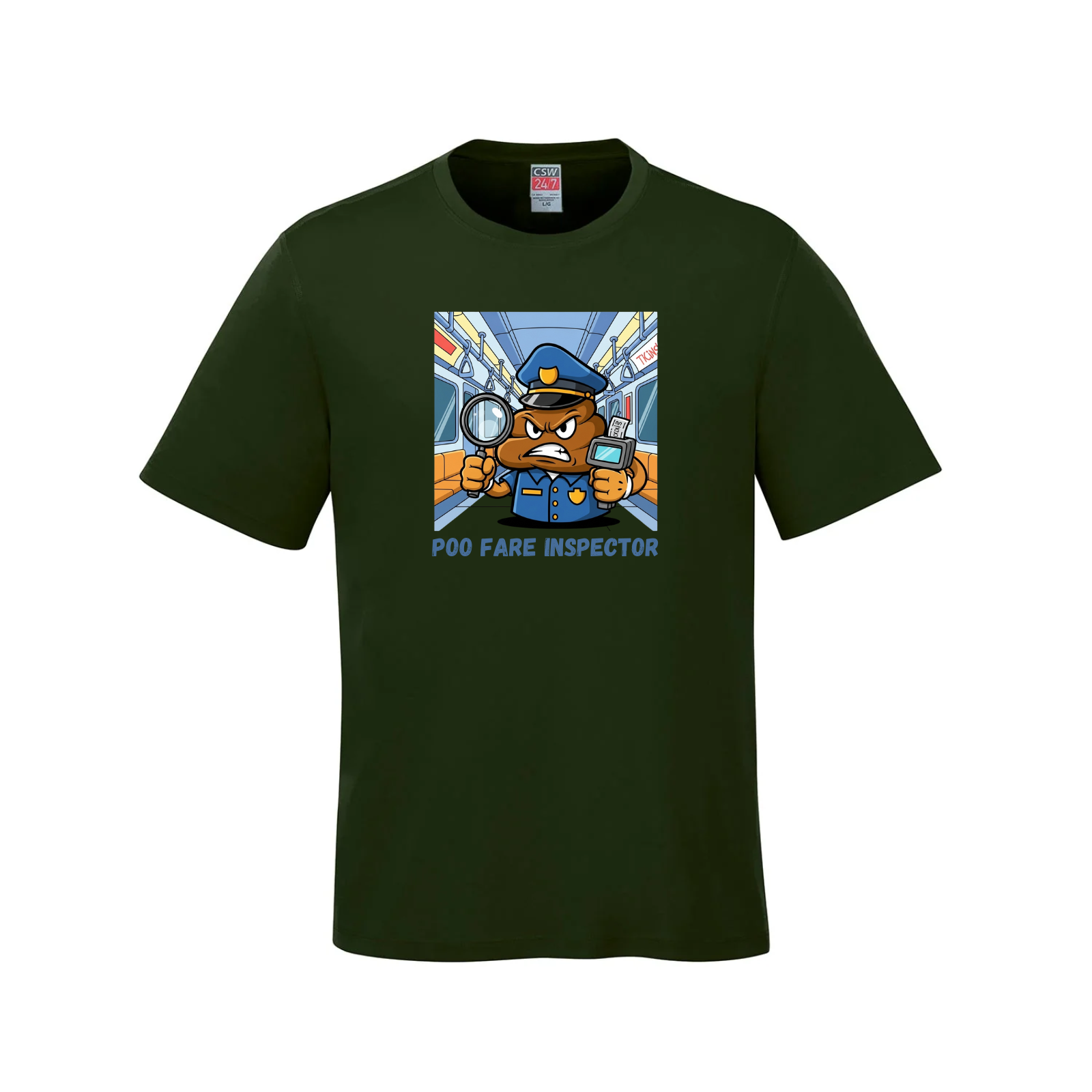 The Poo Fare Inspector T-Shirt Poo Fare toronto ttc ttc