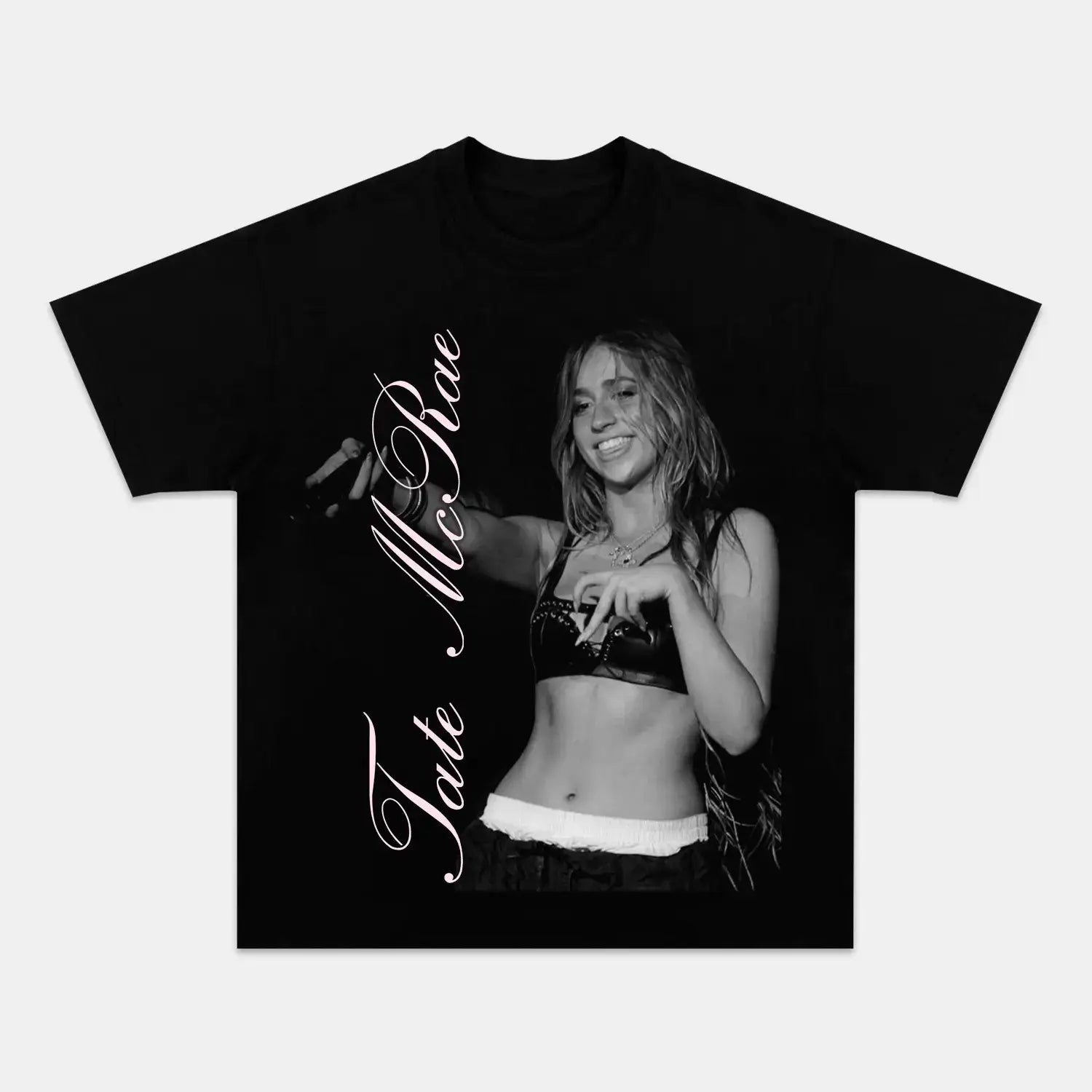Tate McRae: Music Icon Tee V6 BLACK TEE Concert outfit MUSIC Music icon tee POP Pop star apparel tate Tate McRae Clothing Tate McRae merch Tate McRae t-shirt