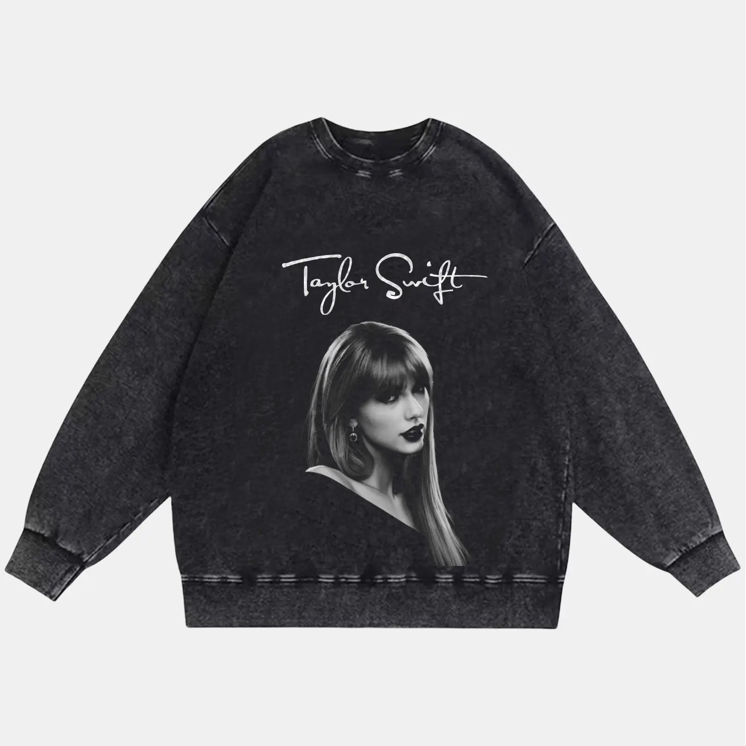 Taylor Swift: Music Icon Tee V3 BLACK SWEATSHIRT MUSIC Music icon apparel Pop star concert tee Swifties clothing Taylor Swift fan shirt Taylor Swift merch taylorswift Vintage band tee