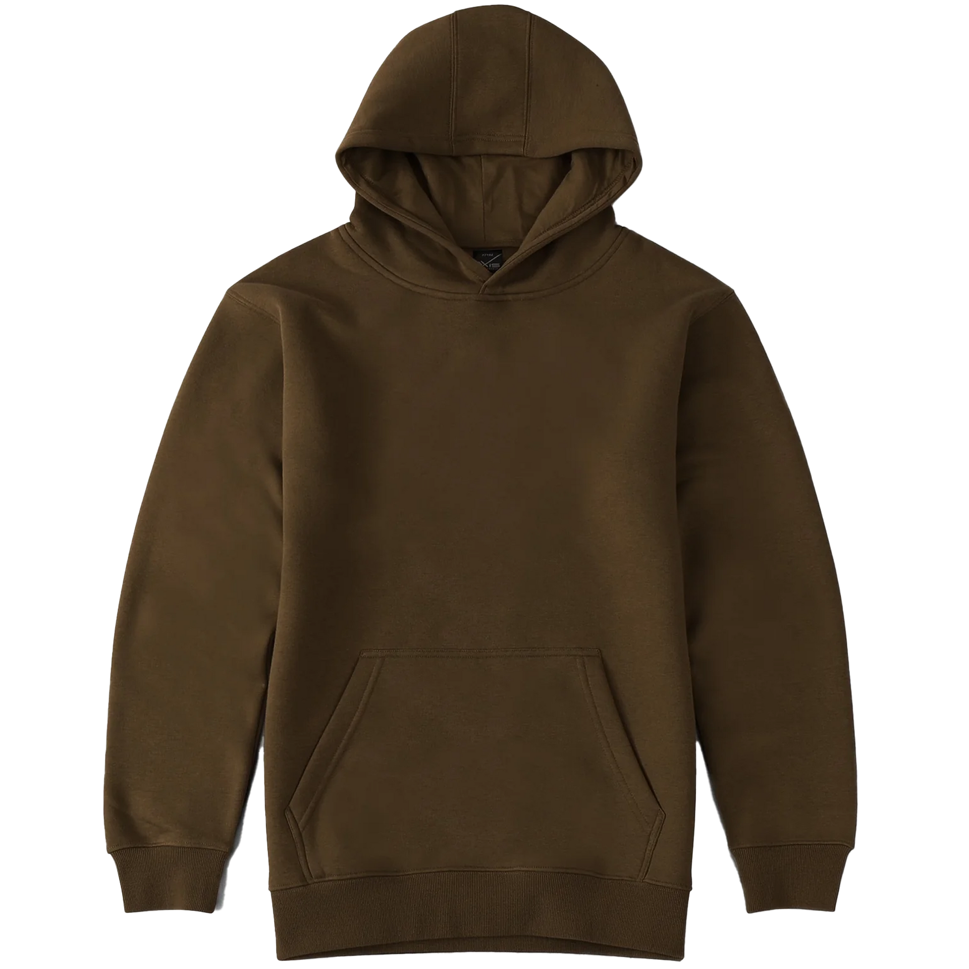 7102 - Fleece Pullover Hoodie Tobacco 7102 AXISM COTTON / POLYESTER Heavyweight MEN PULLOVERS REGULAR tearaway