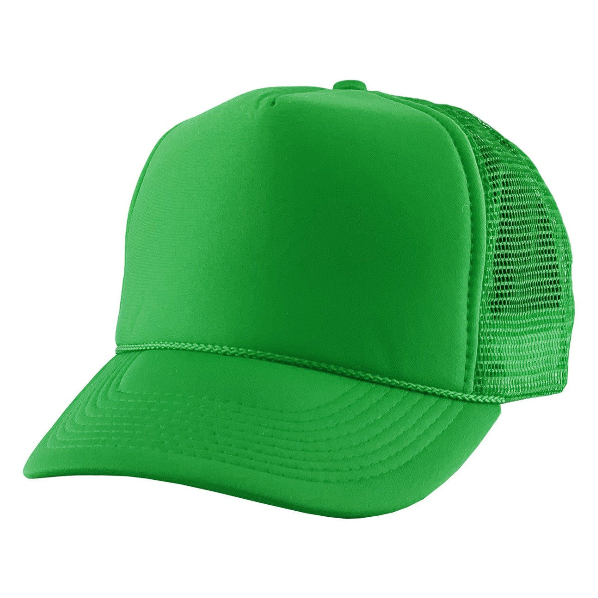 Trucker Cap - NS, Solid Colours Kelly Green OSFA Trucker Cap