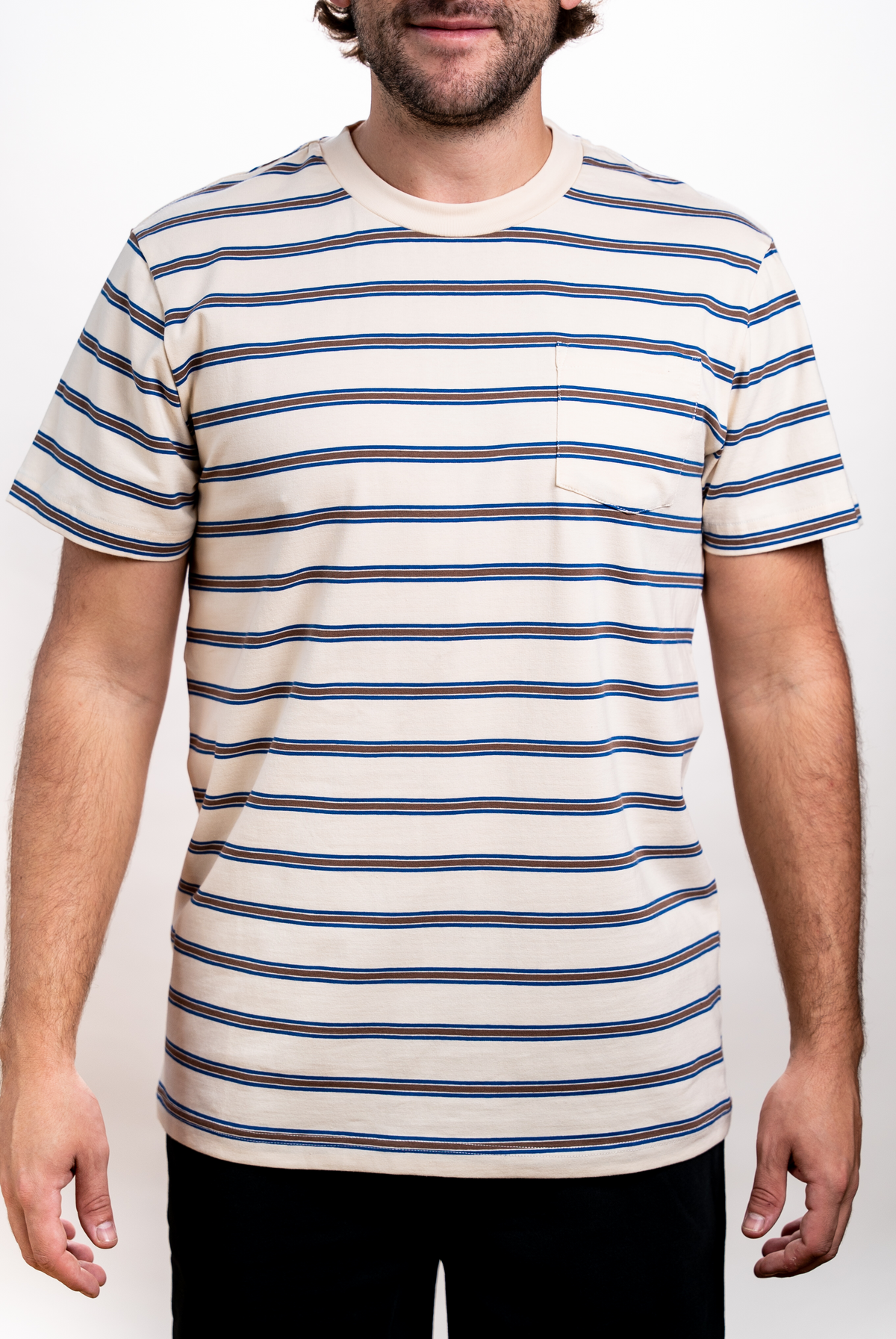 SEVEN TIDES STSSC15, - Surf Stripes Ss Crew, White