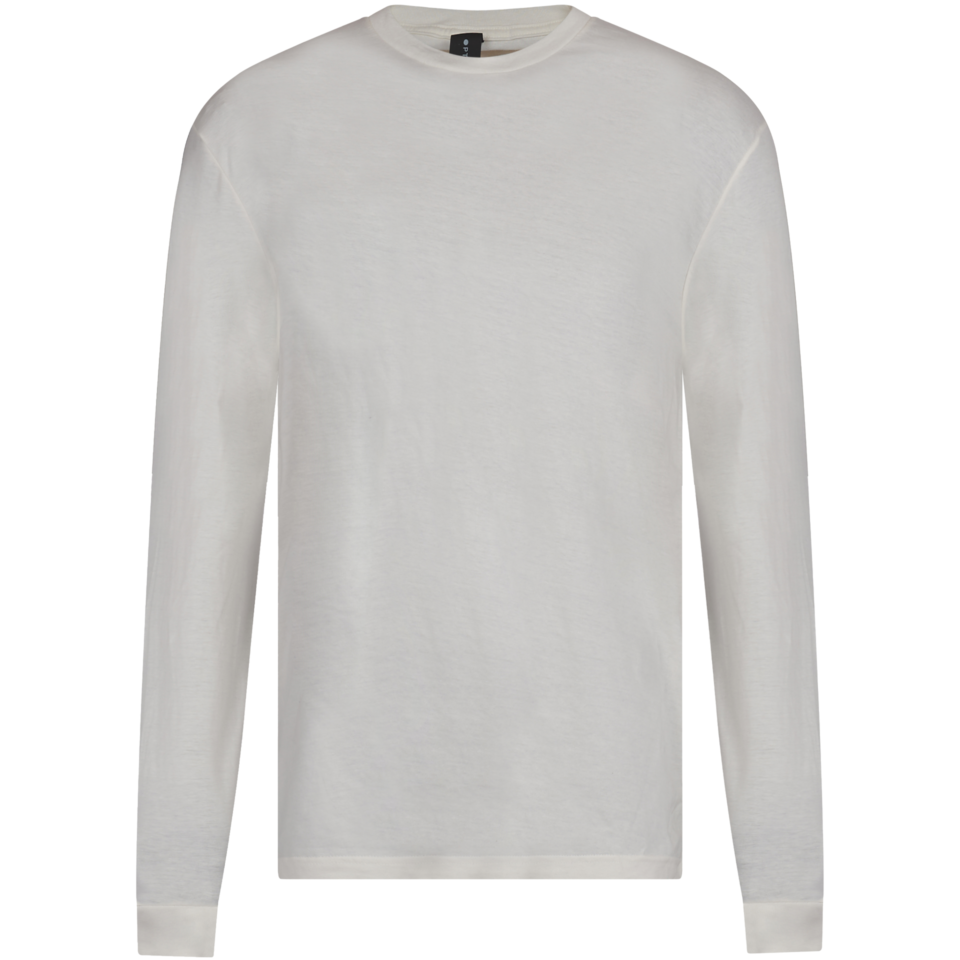 47335 - Men's Long Sleeve Vintage White COTTON FITTED Lightweight LONG SLEEVE TEES MEN OPTIMA REGULAR tearaway