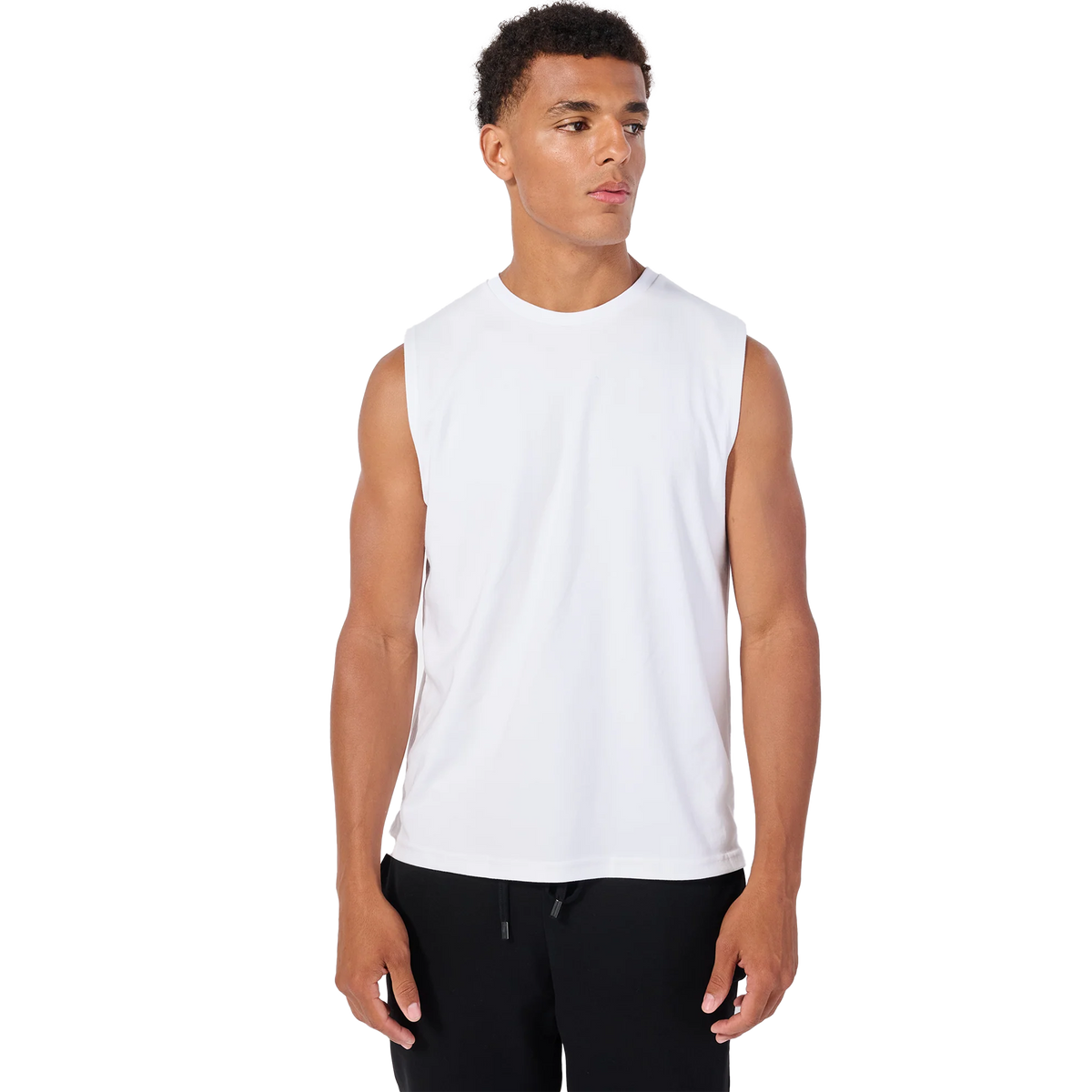 AXISM 7003, - Dri Ease Tank, White