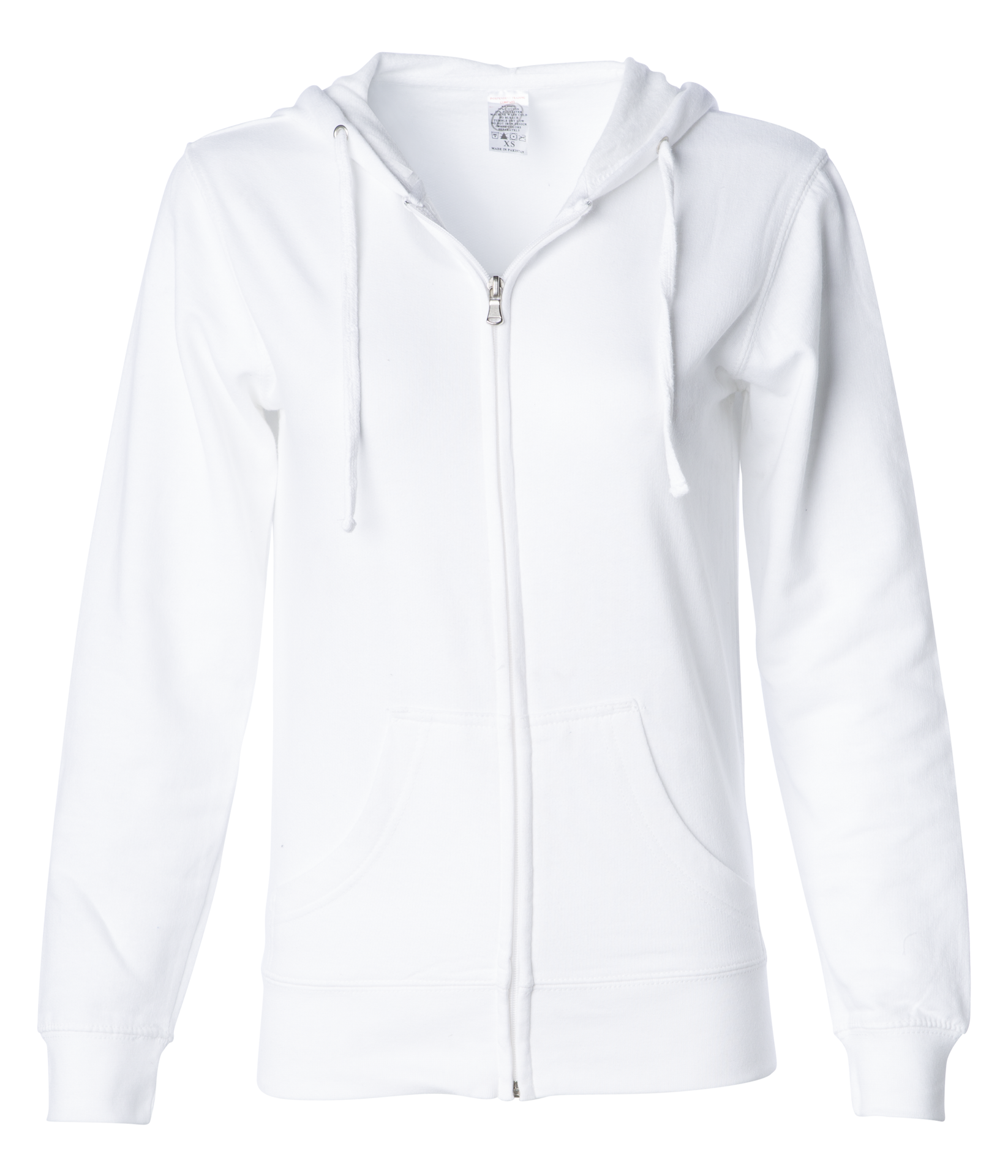 SS650Z - Lightweight Zip Hooded Sweatshirt White BASIC FLEECE COTTON / POLYESTER FITTED fleece INDEPENDENT INDEPENDENT CLOSE OUT Lightweight sss standard tearaway WOMEN