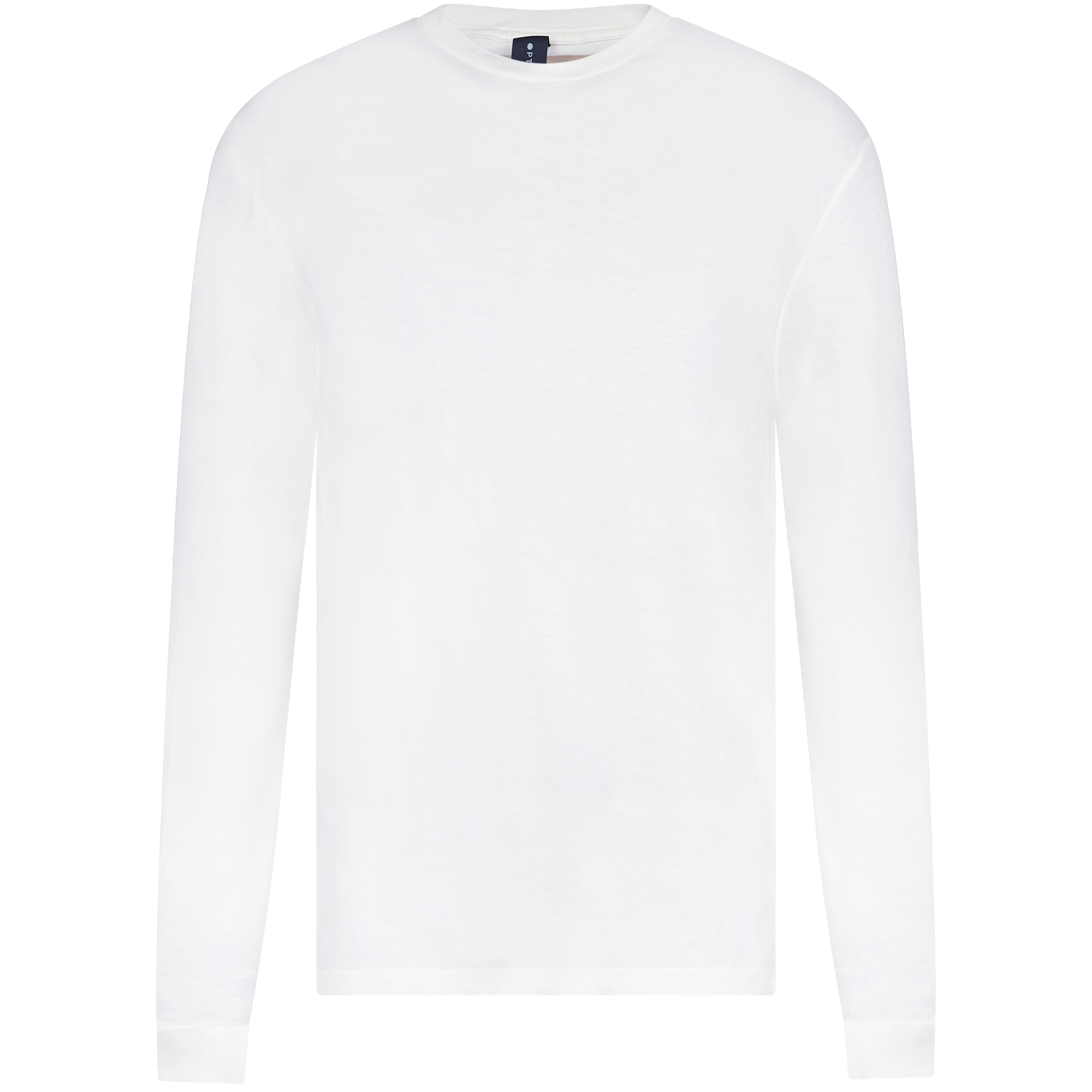 47335 - Men's Long Sleeve White COTTON FITTED Lightweight LONG SLEEVE TEES MEN OPTIMA REGULAR tearaway