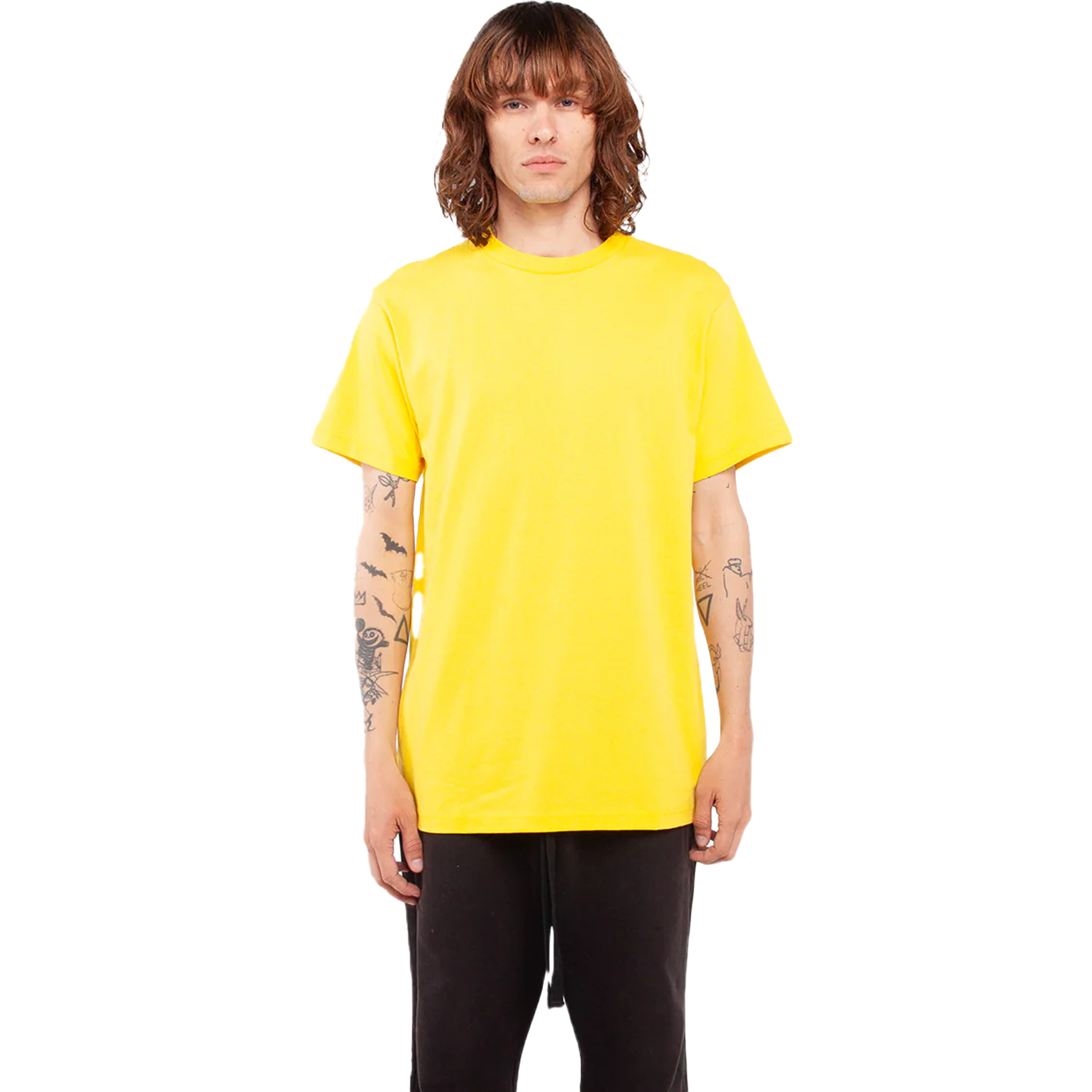Active Short Sleeve - 6.0 oz Yellow Active COTTON MEN MIDWEIGHT Shaka Wear SHORTSLEEVES shsdchildproduct tearaway UNFITTED