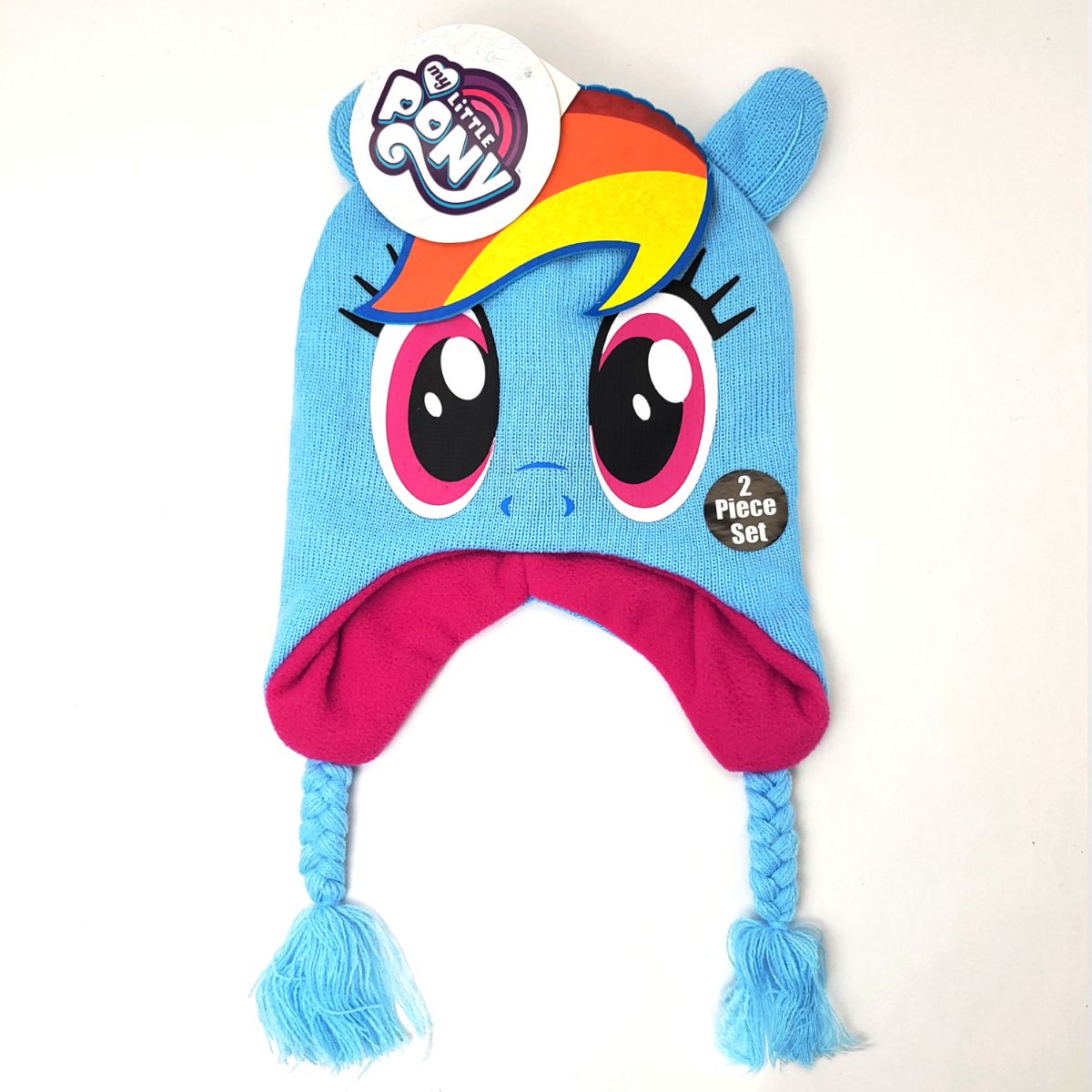 Youth - My Little Pony Rainbow Laplander Beanie Hat and Gloves set Youths