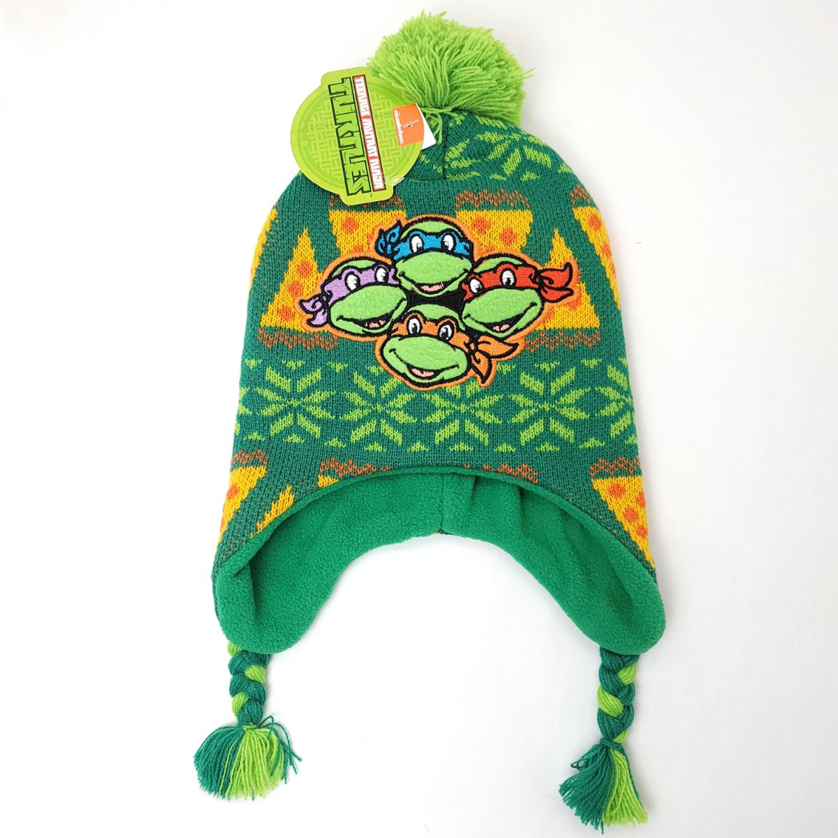 Toddler - Teenage Mutant Ninja Turtle Pom Laplander Beanie Hat Youths