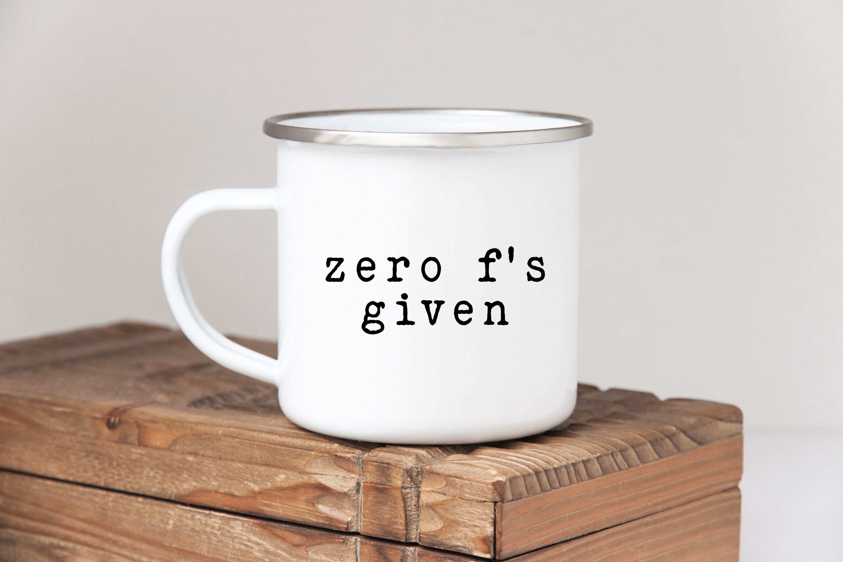 Zero f's Given mug Creativien mugs Shopify Collective