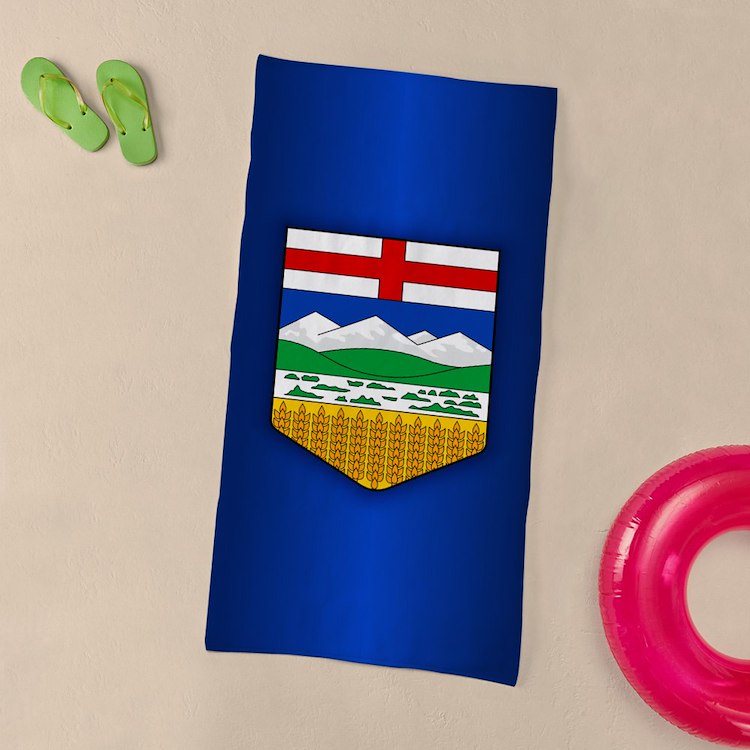 Alberta Flag Towel – Show Your Provincial Pride! Alberta Canada Towel