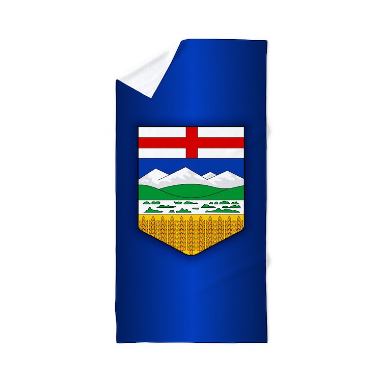 Alberta Flag Towel – Show Your Provincial Pride! Alberta Canada Towel