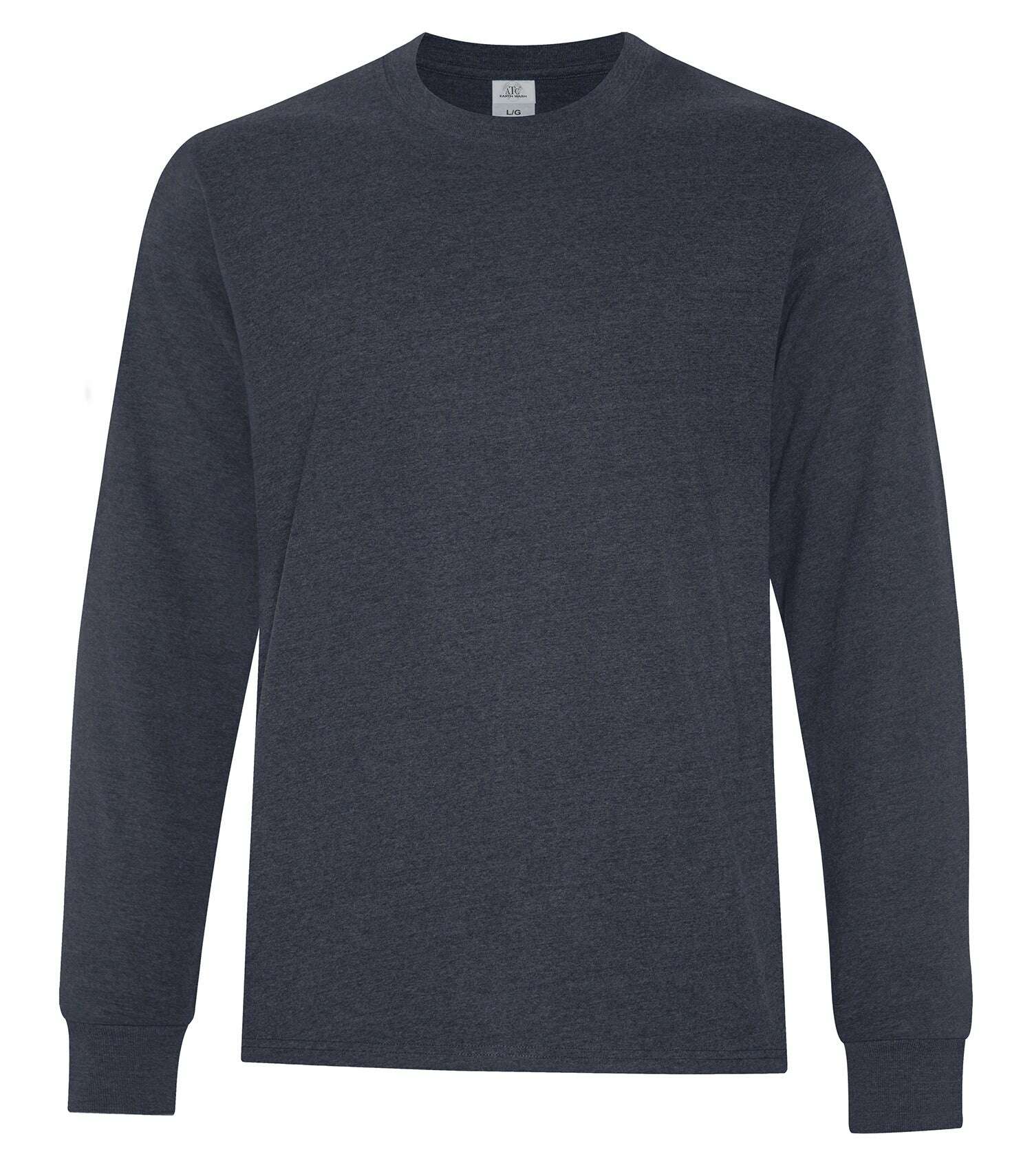 Atc Earth Wash Everyday Earth Wash L/S Tee ATC6015 Navy Color-Black Color-Bone Color-Navy Color-Pewter Color-Red Color-Stone Blue Size-2XL Size-3XL Size-4XL Size-L Size-M Size-S Size-XL