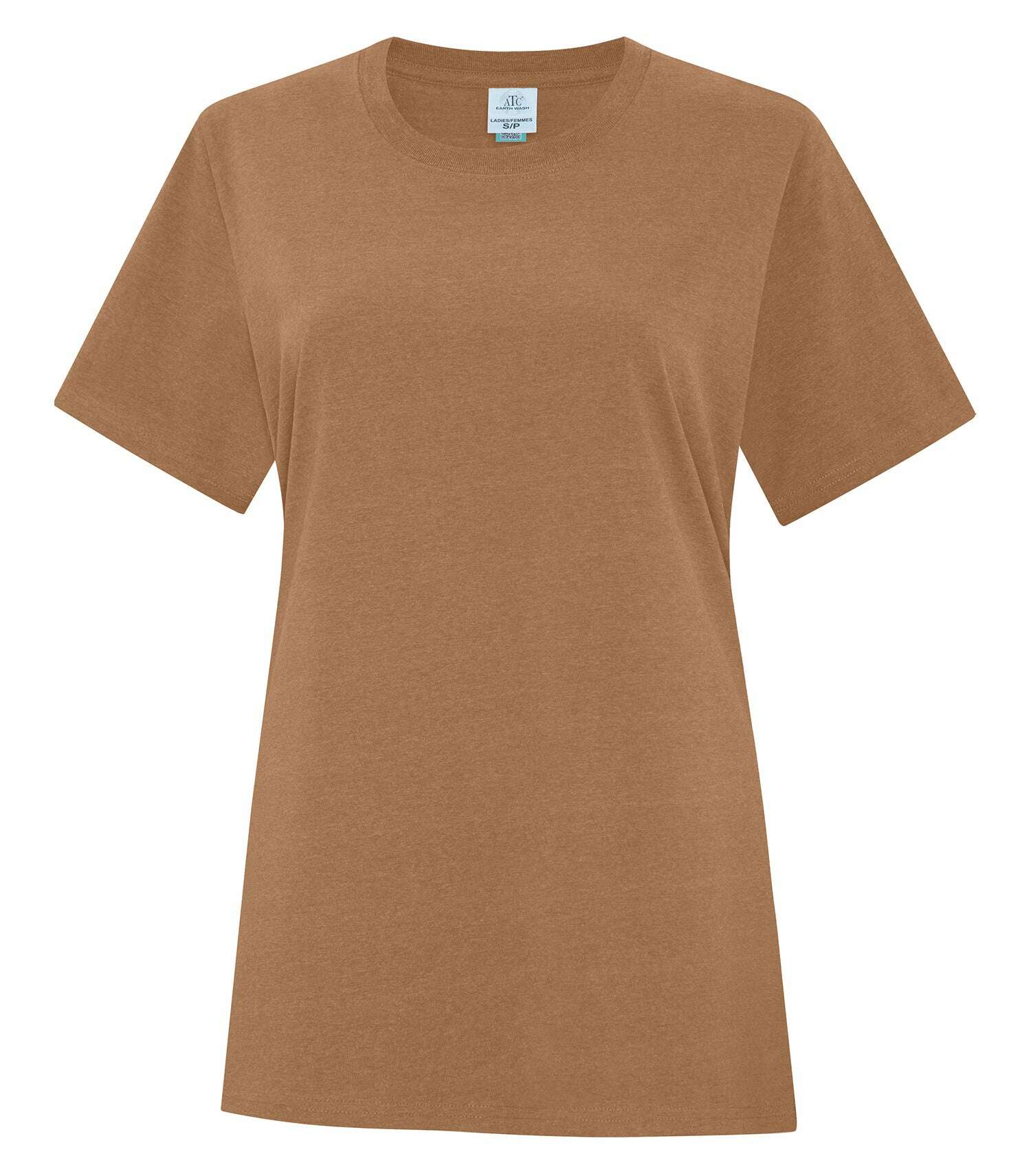Atc Earth Wash Everyday Earth Wash Ladies Tee ATC6040L Caramel Atc Earth Wash Color-Black Color-Bone Color-Caramel Color-Dove Color-Eggplant Color-Military Color-Navy Color-Orange Color-Pewter Color-Red Color-Sand Color-Stone Blue Size-2XL Size-3XL Size-L Size-M Size-S Size-XL