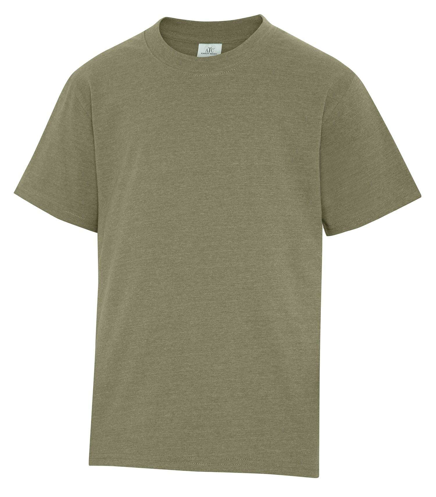 Atc Earth Wash Everyday Earth Wash Youth Tee ATC6040Y Military Atc Earth Wash Color-Black Color-Bone Color-Caramel Color-Eggplant Color-Military Color-Navy Color-Orange Color-Pewter Color-Red Color-Sand Color-Stone Blue ON Size-L Size-M Size-S Size-XL T-Shirts & Activewear Youth