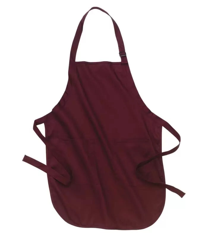 ATC™ Everyday Full Length Apron with Soil Release Finish, Durable 100% Cotton Protection Maroon apron ATC apron cotton apron Created by Product Upload full length apron kitchen apron soil release apron stain resistant apron work apron
