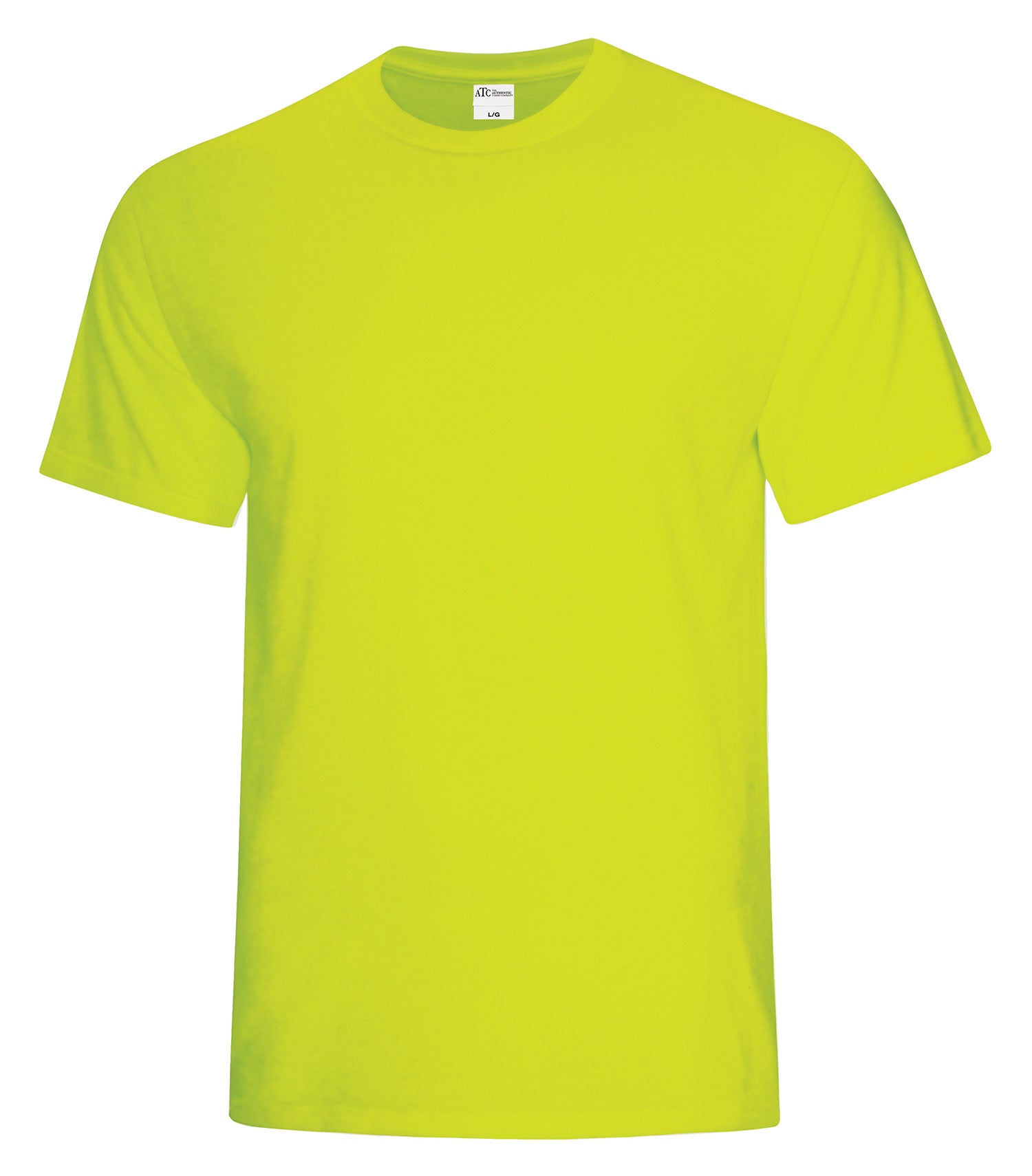 Everyday - ATC™ EVERYDAY COTTON TEE. - ATC1000 Safety Green** S ATC1000 Everyday