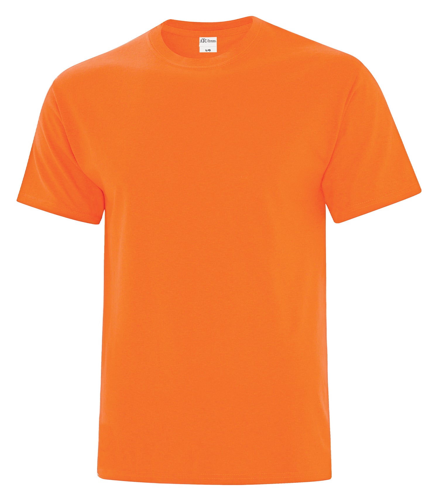 Everyday - ATC™ EVERYDAY COTTON TEE. - ATC1000 Safety Orange** S ATC1000 Everyday