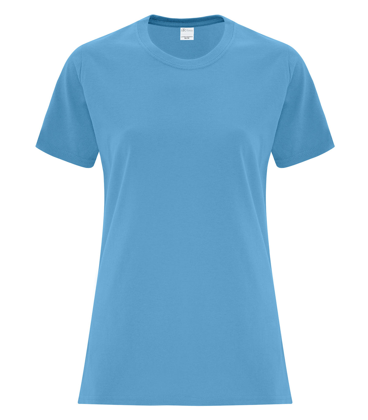 ATC Everyday Collection ATC1000L, Everyday Cotton Ladies' Tee, Aquatic Blue