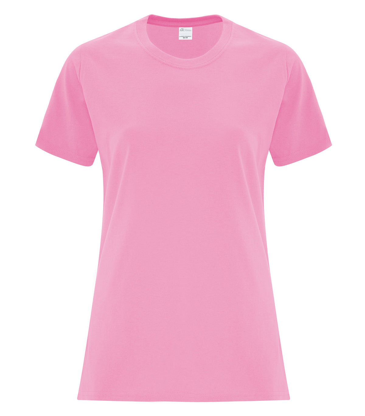 ATC Everyday Collection ATC1000L, Everyday Cotton Ladies' Tee, Candy Pink