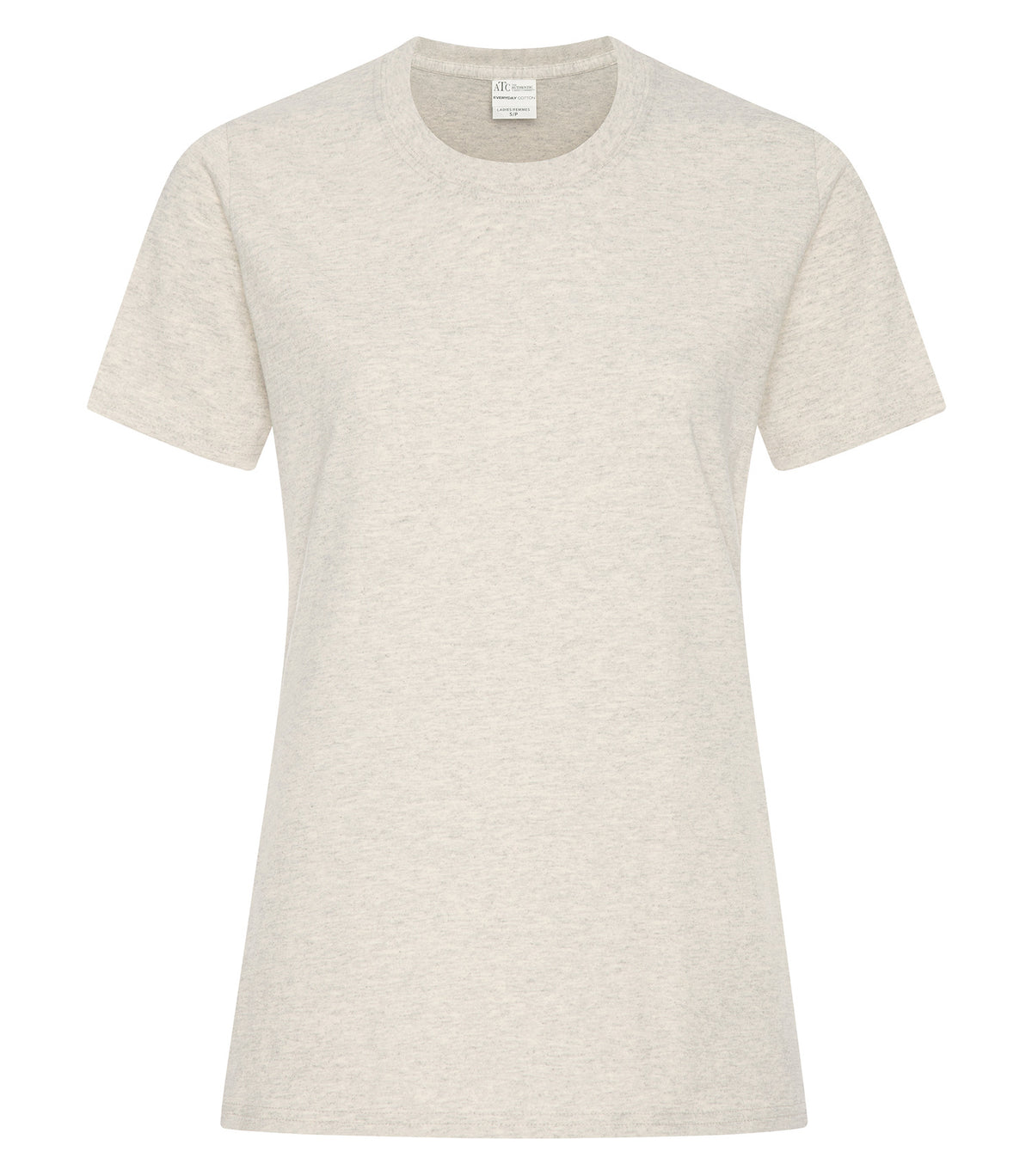 ATC Everyday Collection ATC1000L, Everyday Cotton Ladies' Tee, Oatmeal Heather*
