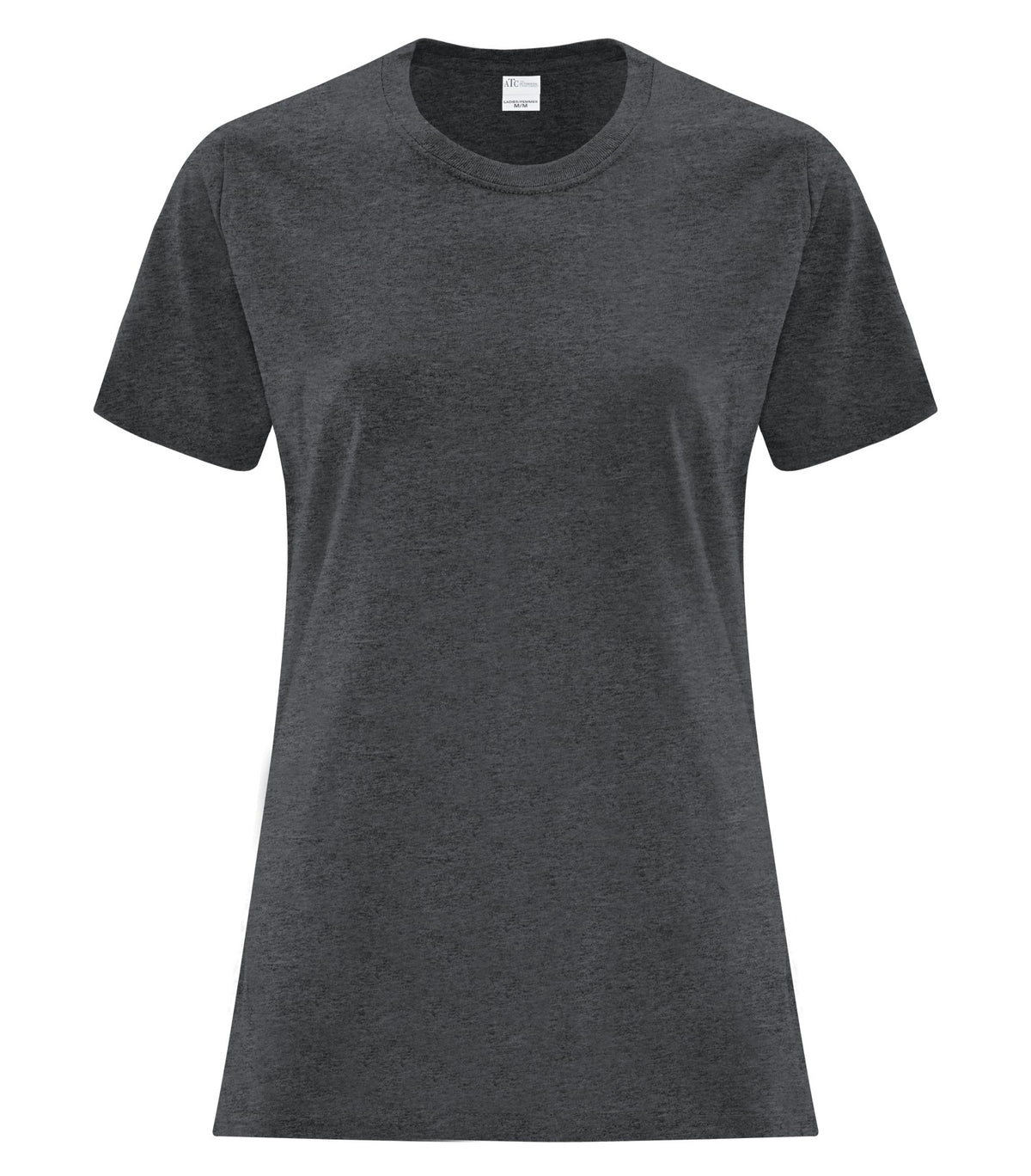 ATC Everyday Collection ATC1000L, Everyday Cotton Ladies' Tee, Dark Heather Grey