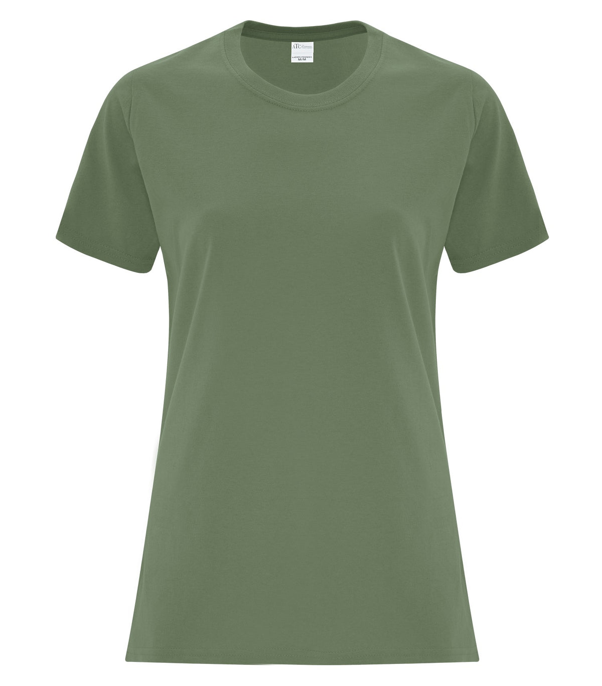 ATC Everyday Collection ATC1000L, Everyday Cotton Ladies' Tee, Fatigue Green