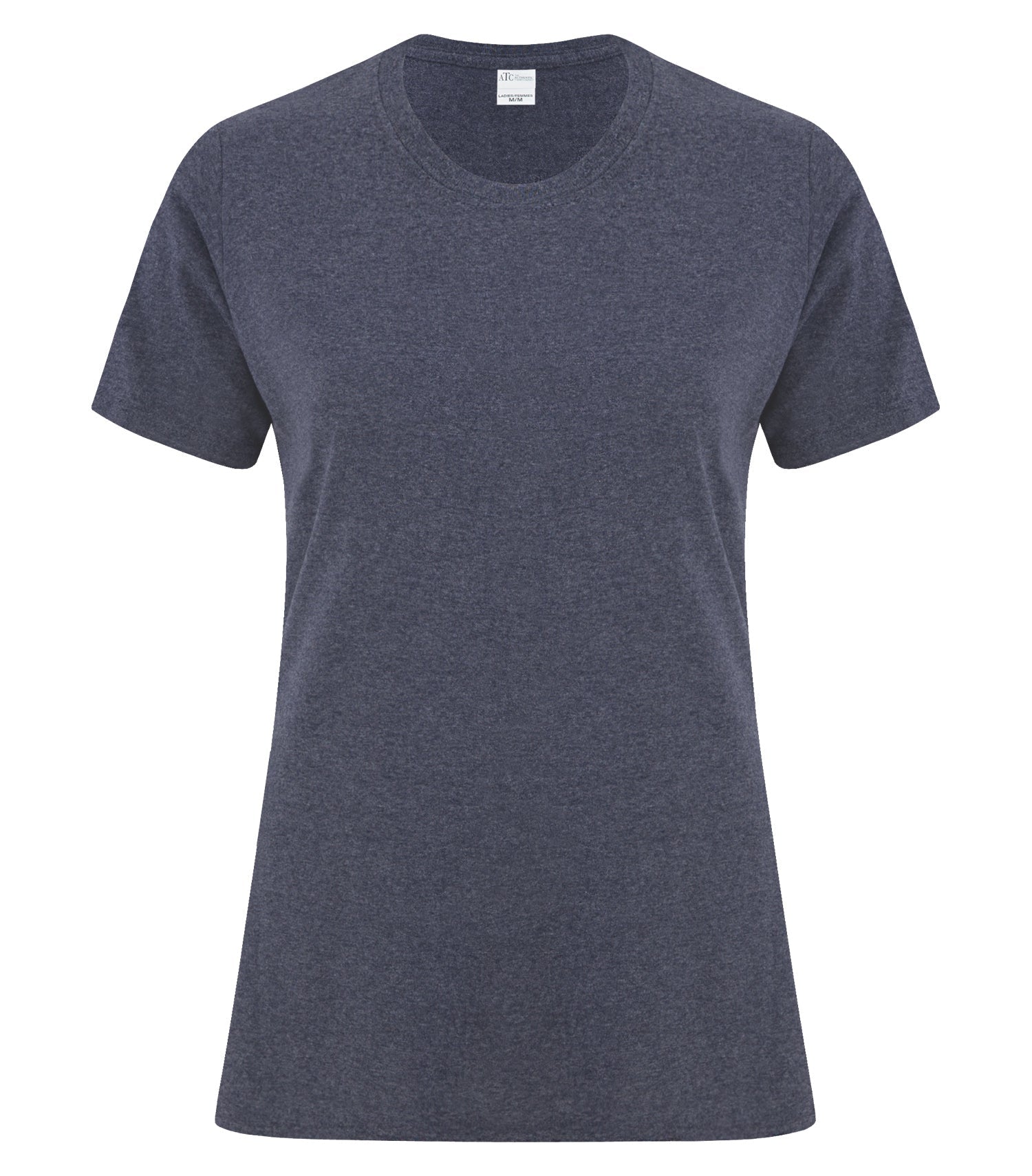Everyday - ATC™ EVERYDAY COTTON LADIES' TEE. - ATC1000L Heather Navy** ATC1000L Everyday