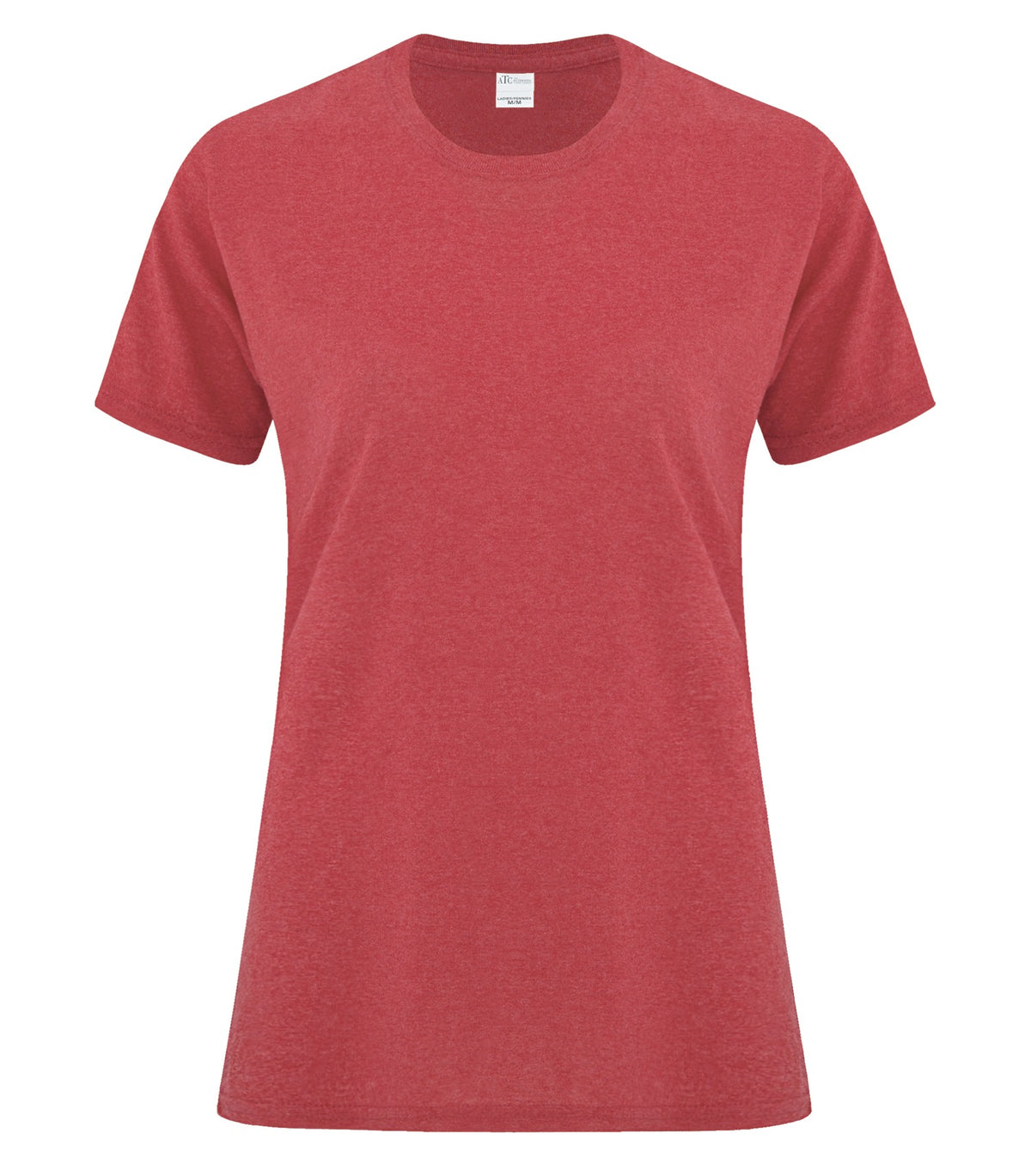 ATC Everyday Collection ATC1000L, Everyday Cotton Ladies' Tee, Heather Red