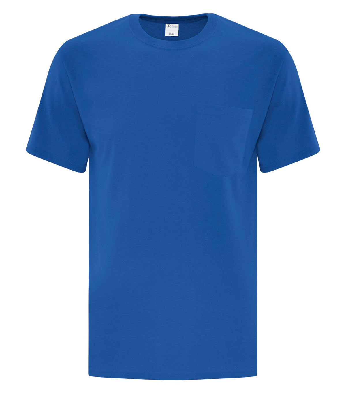 ATC Everyday Collection ATC1000P, Everyday Cotton Pocket Tee, Royal