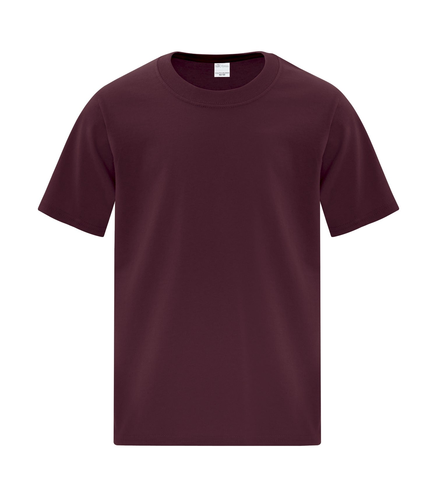 Everyday - ATC™ EVERYDAY COTTON YOUTH TEE. - ATC1000Y Maroon ATC1000Y Everyday