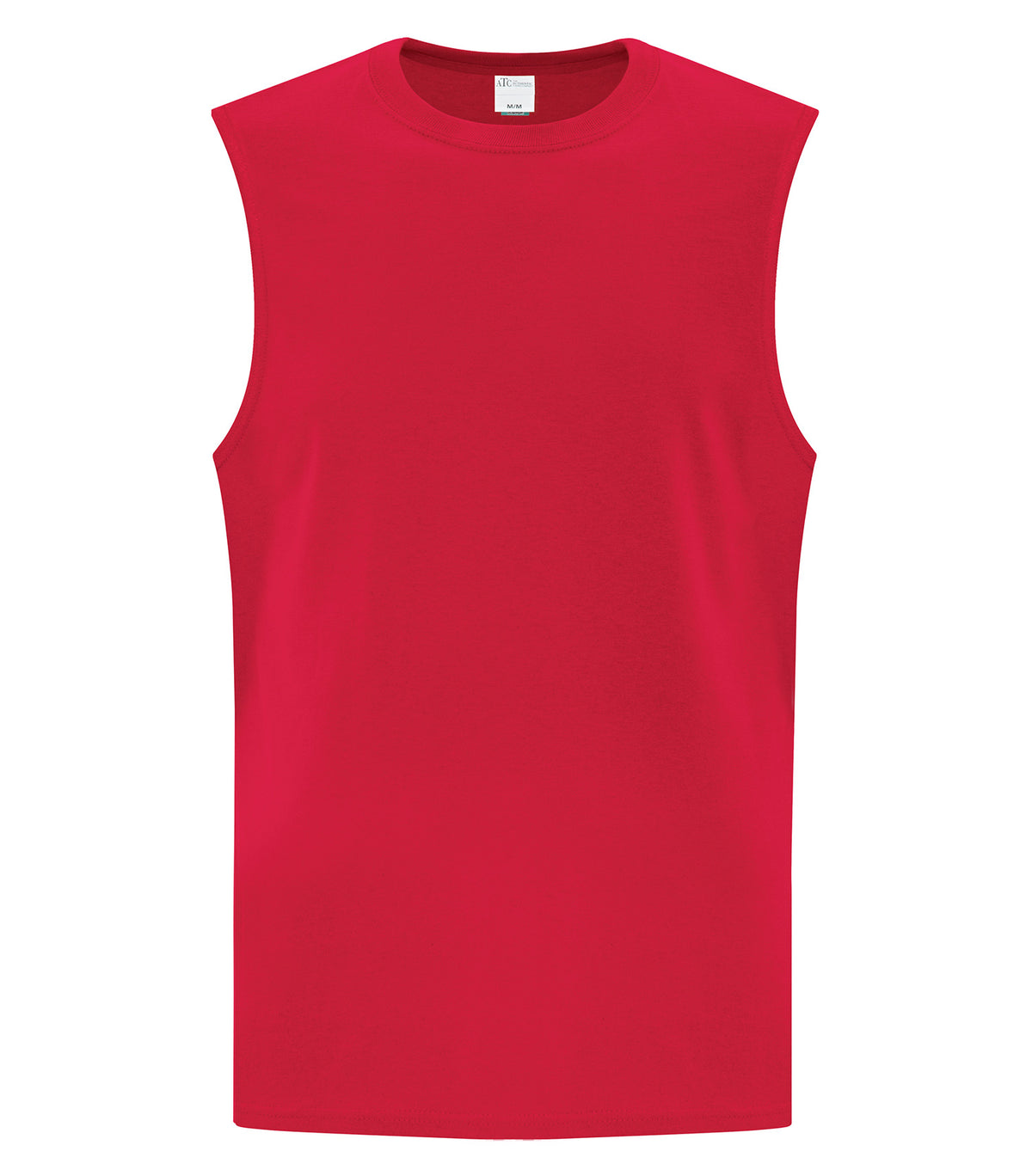 ATC Everyday Collection ATC1002, Everyday Cotton Sleeveless Tee, Red
