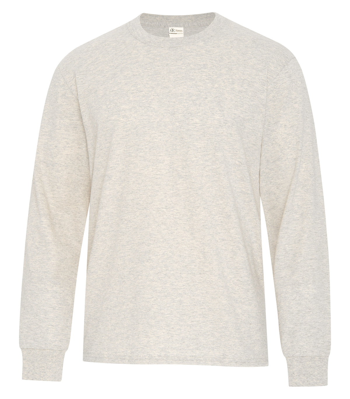 ATC Everyday Collection ATC1015, Everyday Cotton Long Sleeve Tee, Oatmeal Heather*