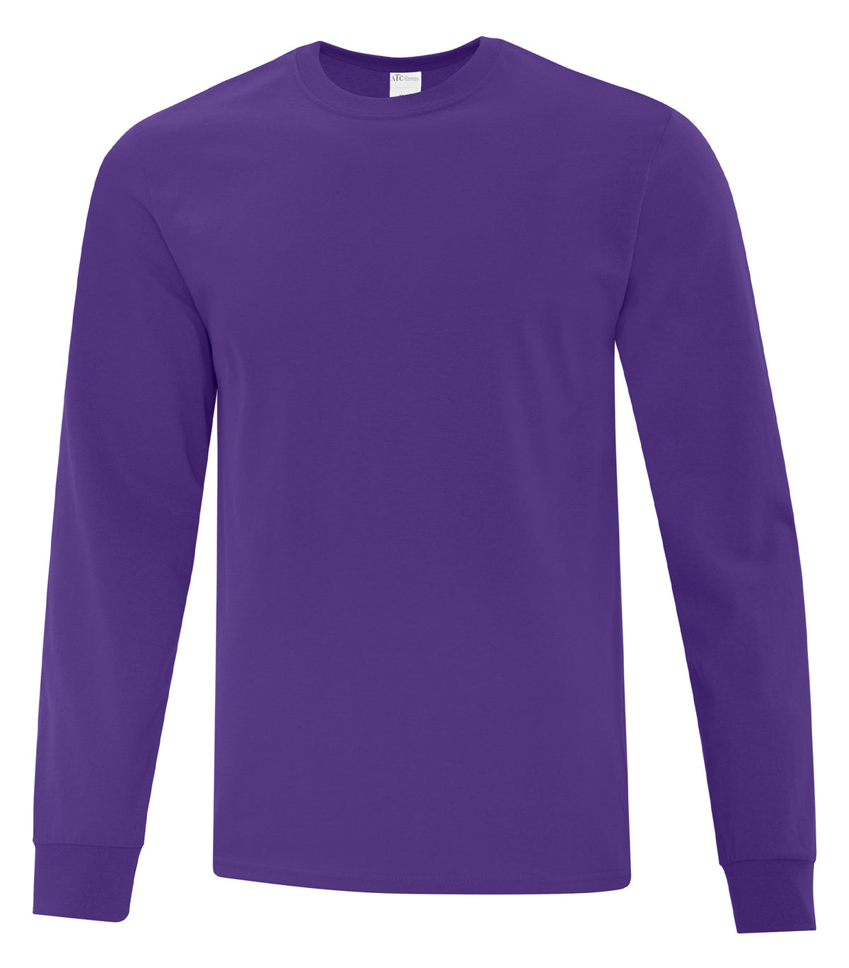 ATC Everyday Collection ATC1015, Everyday Cotton Long Sleeve Tee, Team Purple