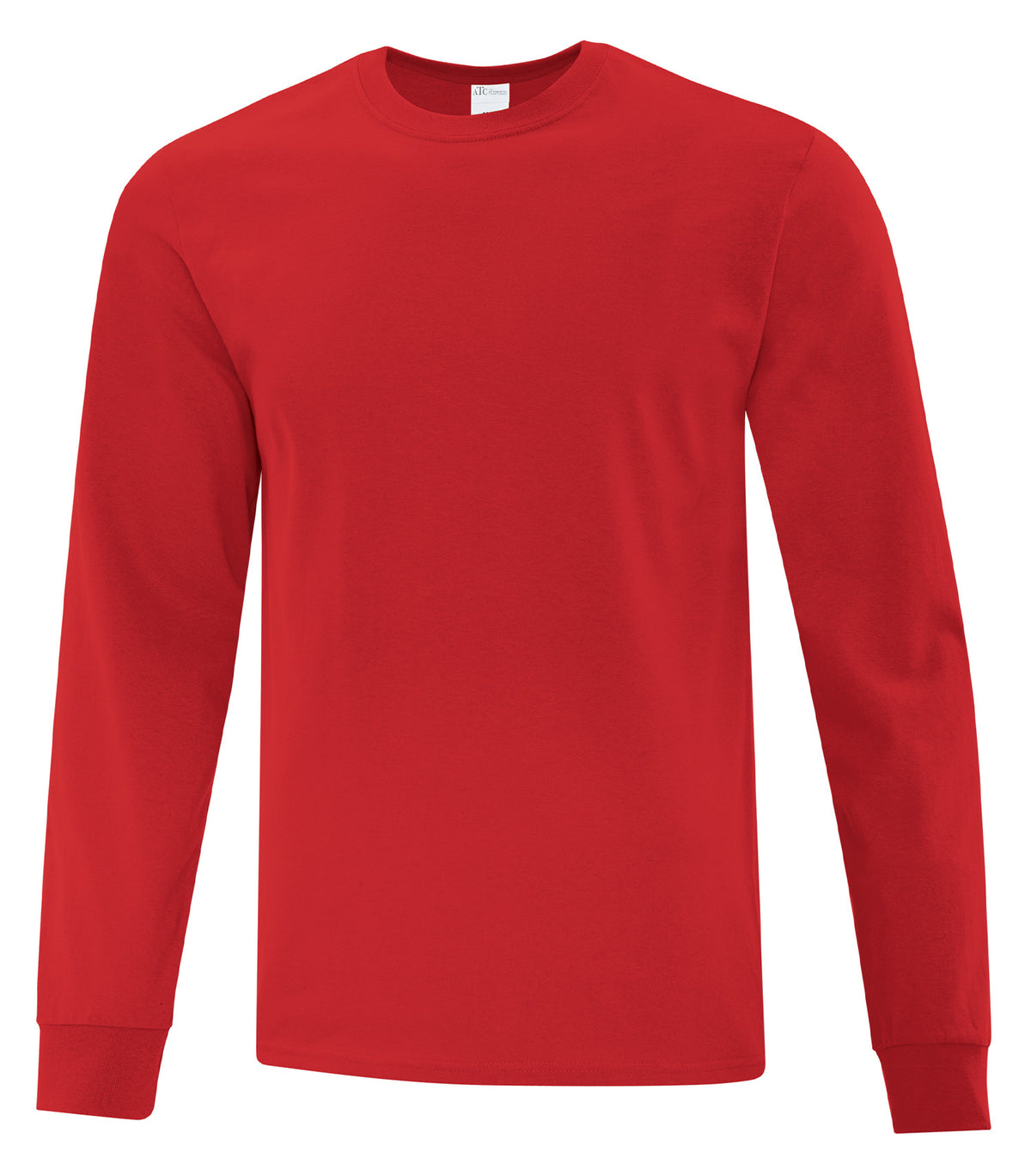 ATC Everyday Collection ATC1015, Everyday Cotton Long Sleeve Tee, Team Red