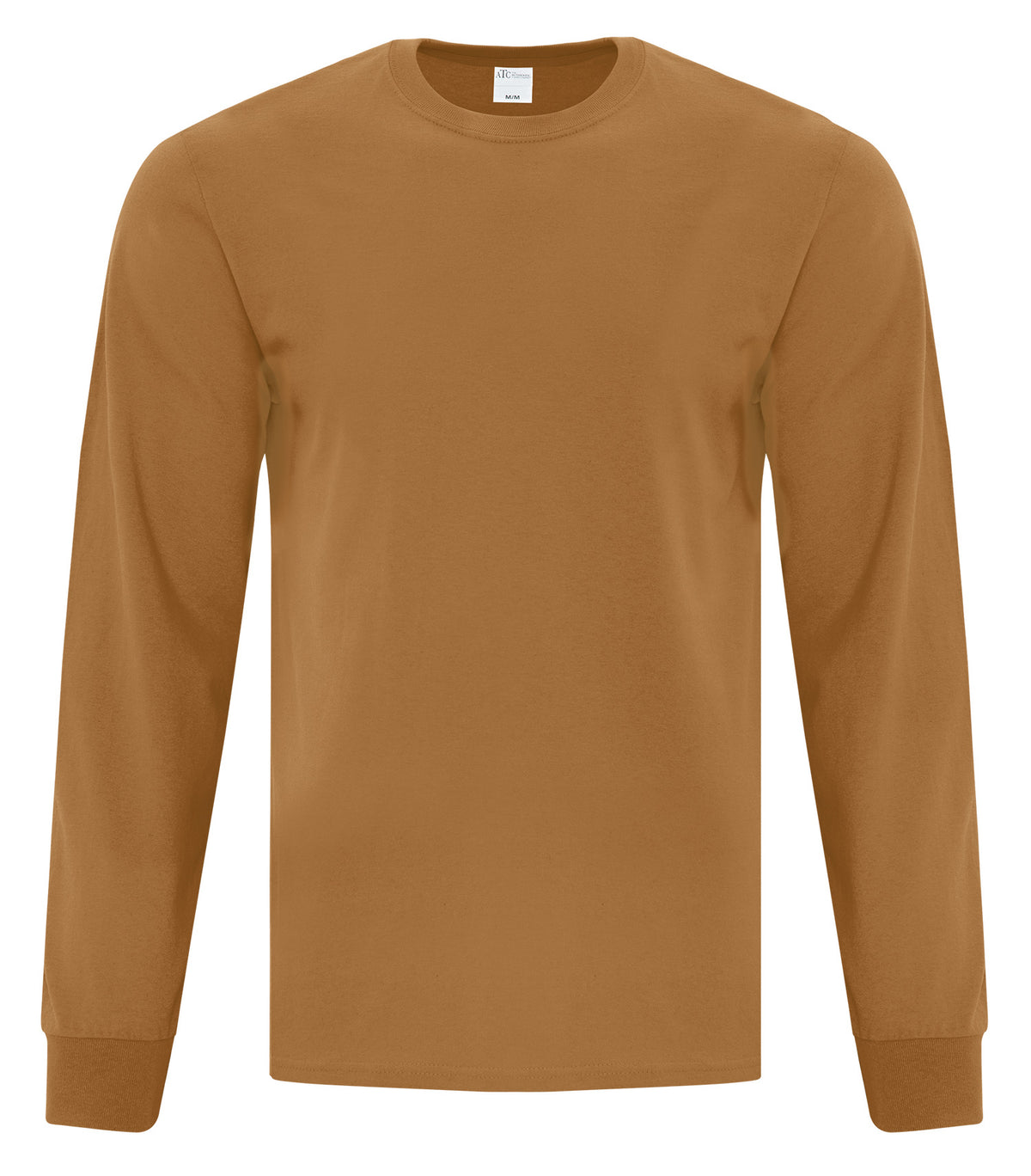 ATC Everyday Collection ATC1015, Everyday Cotton Long Sleeve Tee, Caramel